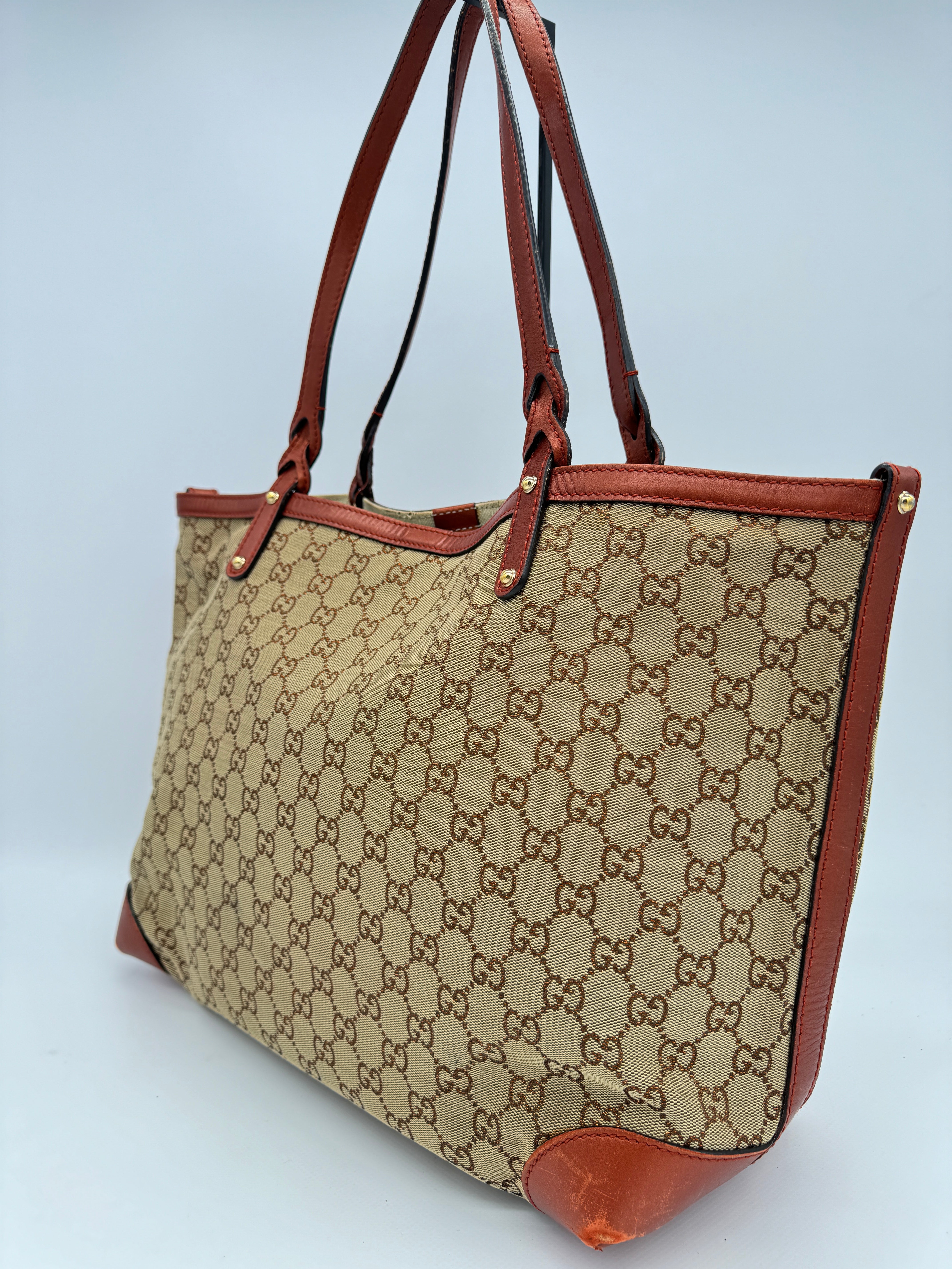 Gucci Craft Canvas Tote Bag