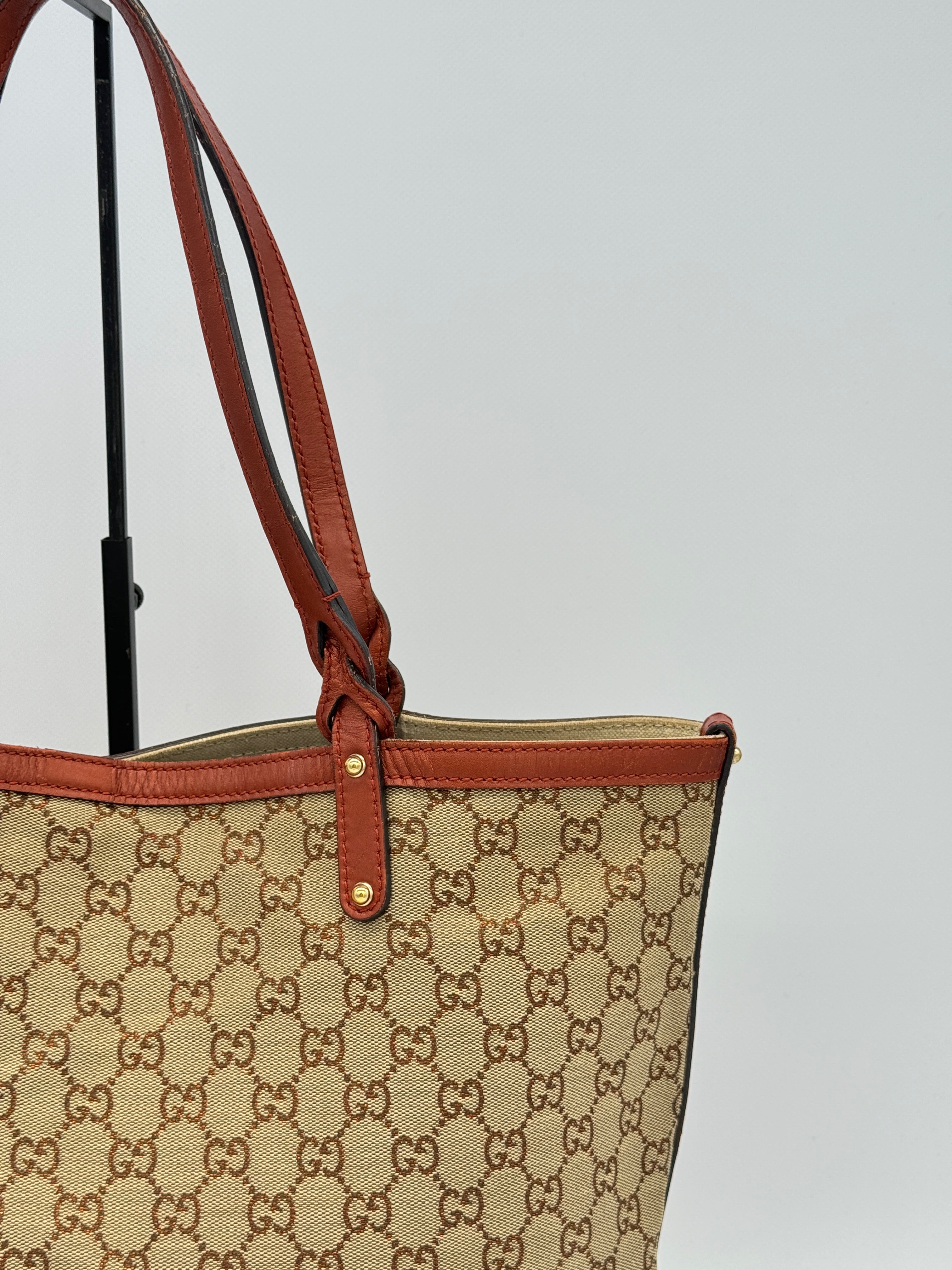 Gucci Craft Canvas Tote Bag