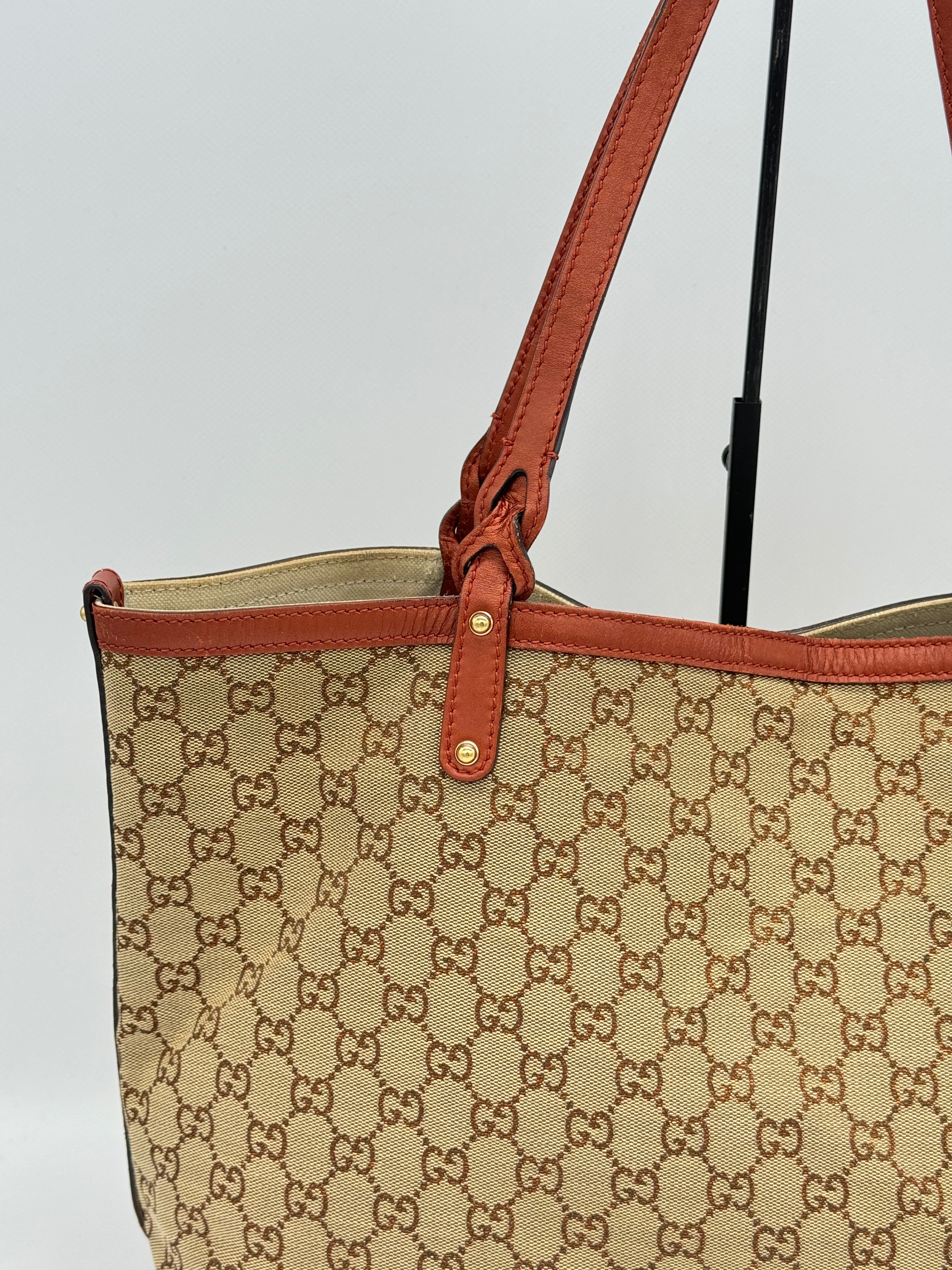 Gucci Craft Canvas Tote Bag