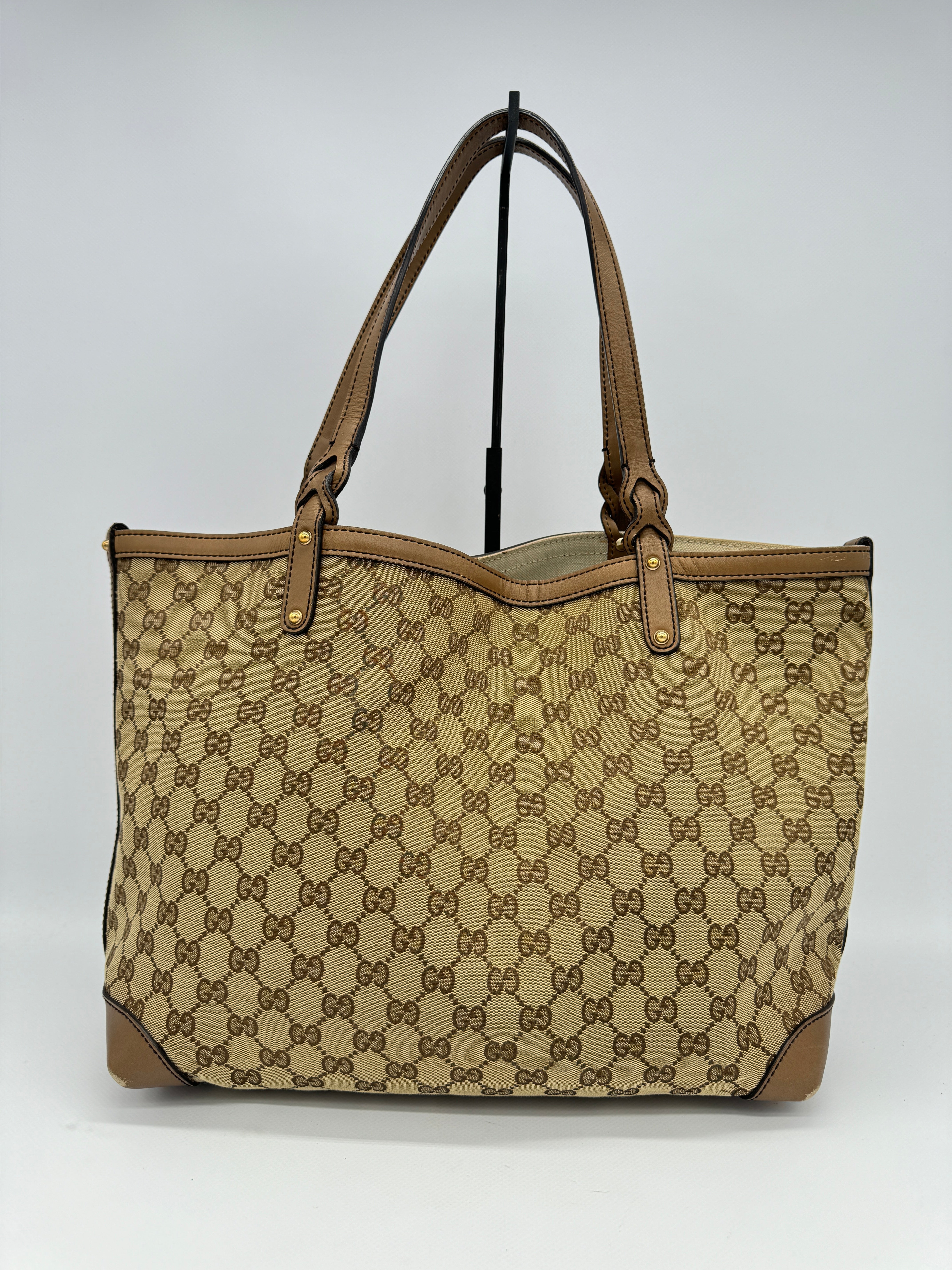 Gucci Craft Canvas Tote Bag