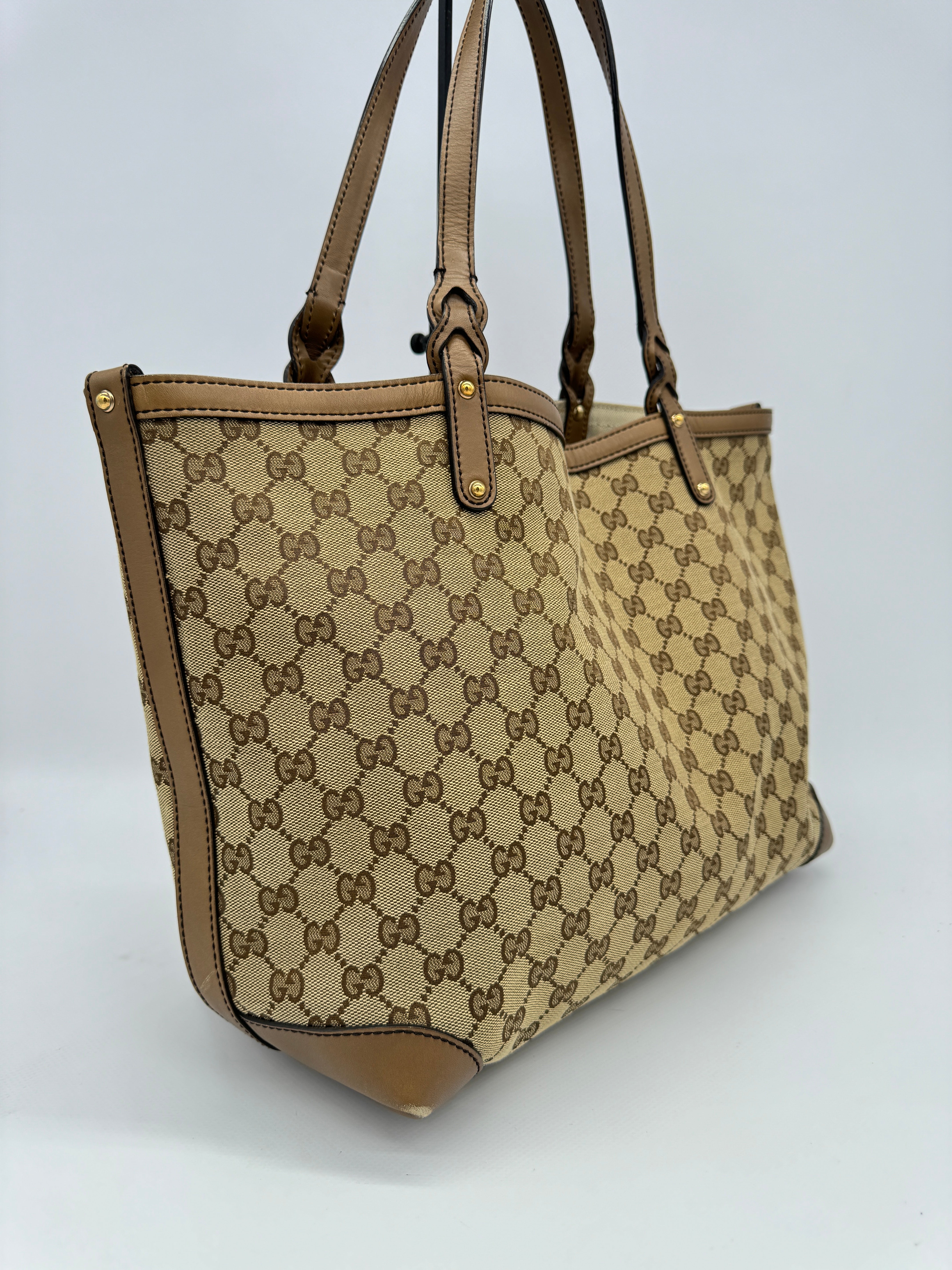 Gucci Craft Canvas Tote Bag