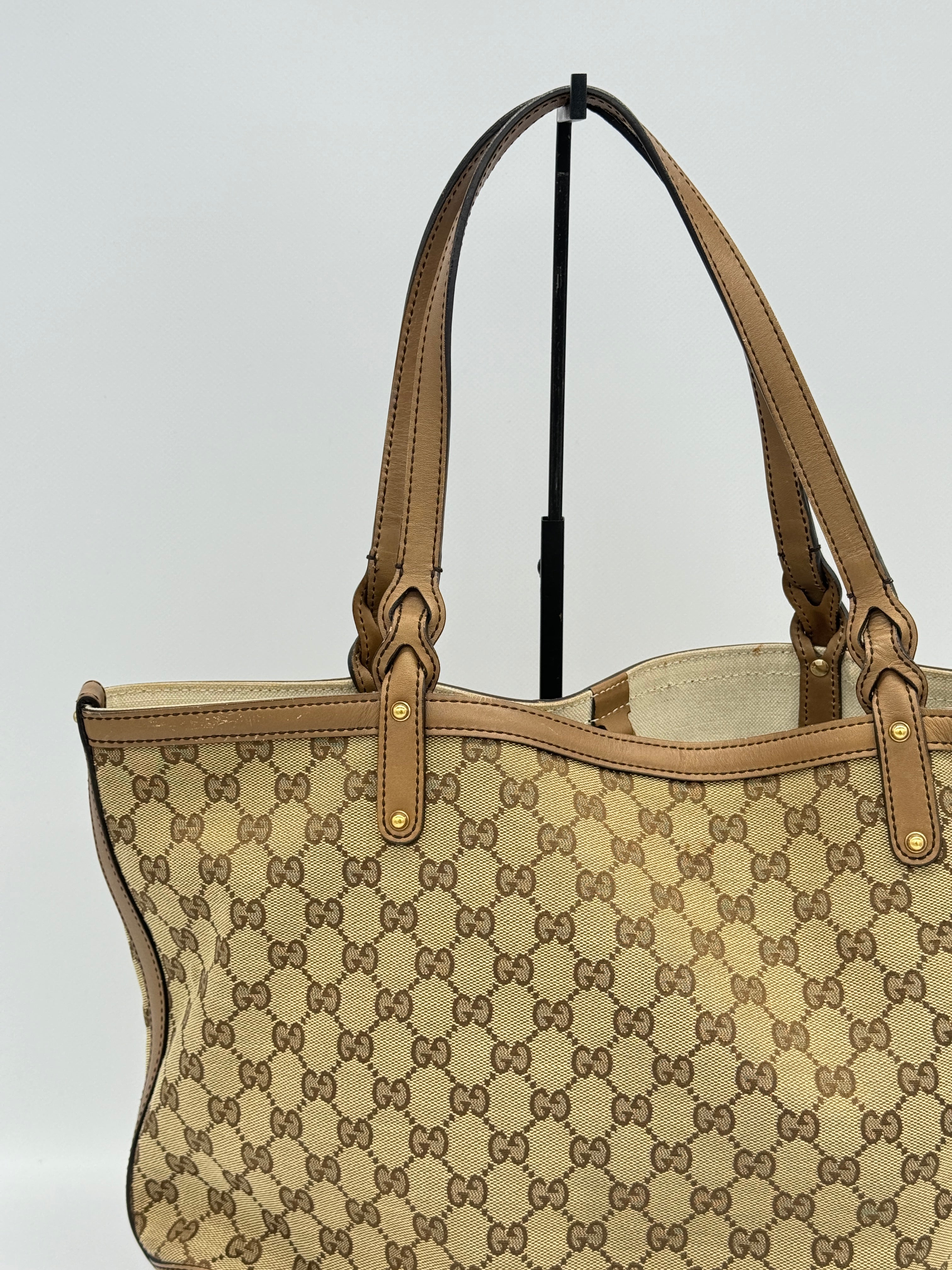 Gucci Craft Canvas Tote Bag