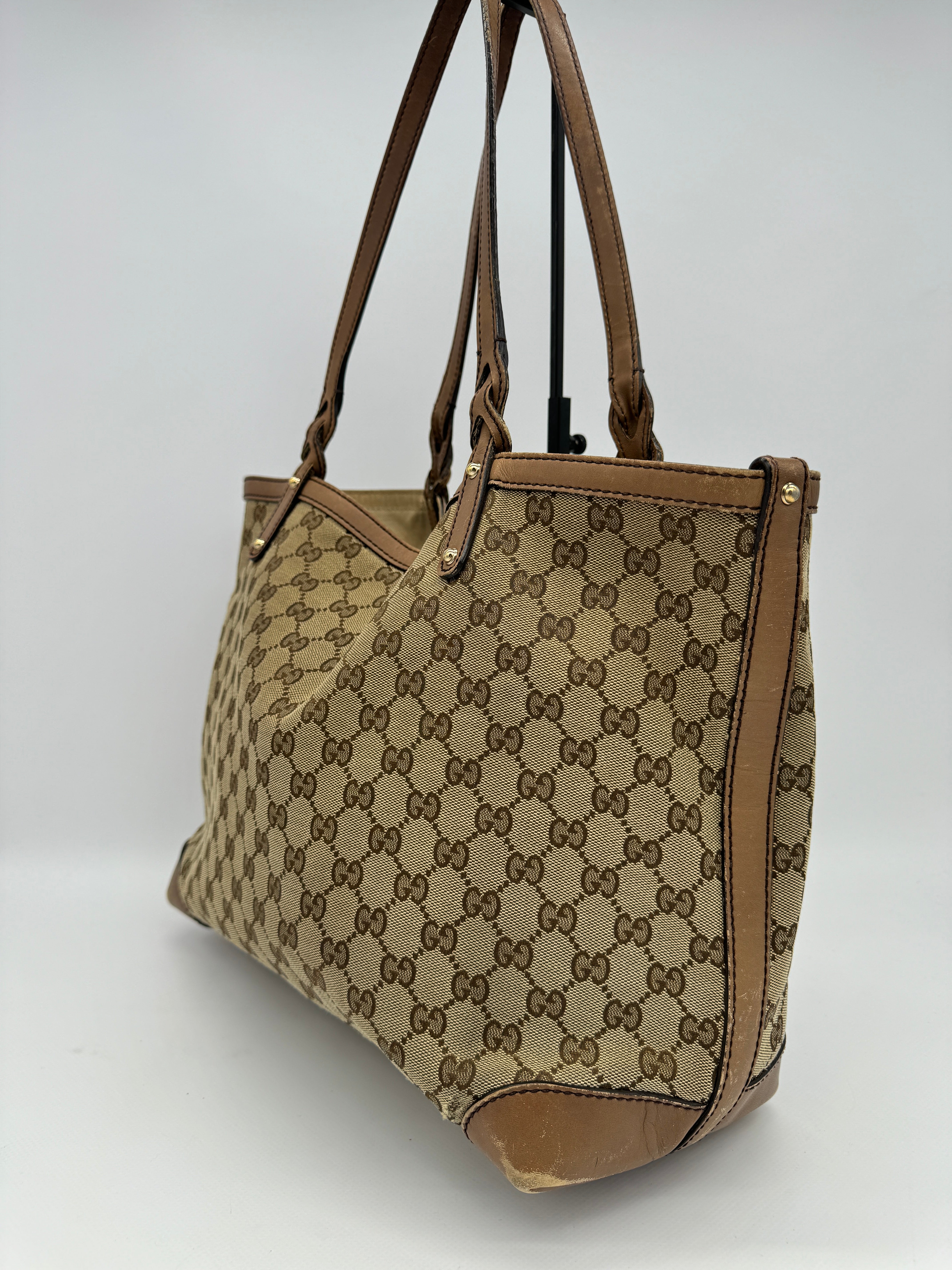 Gucci Craft Canvas Tote Bag