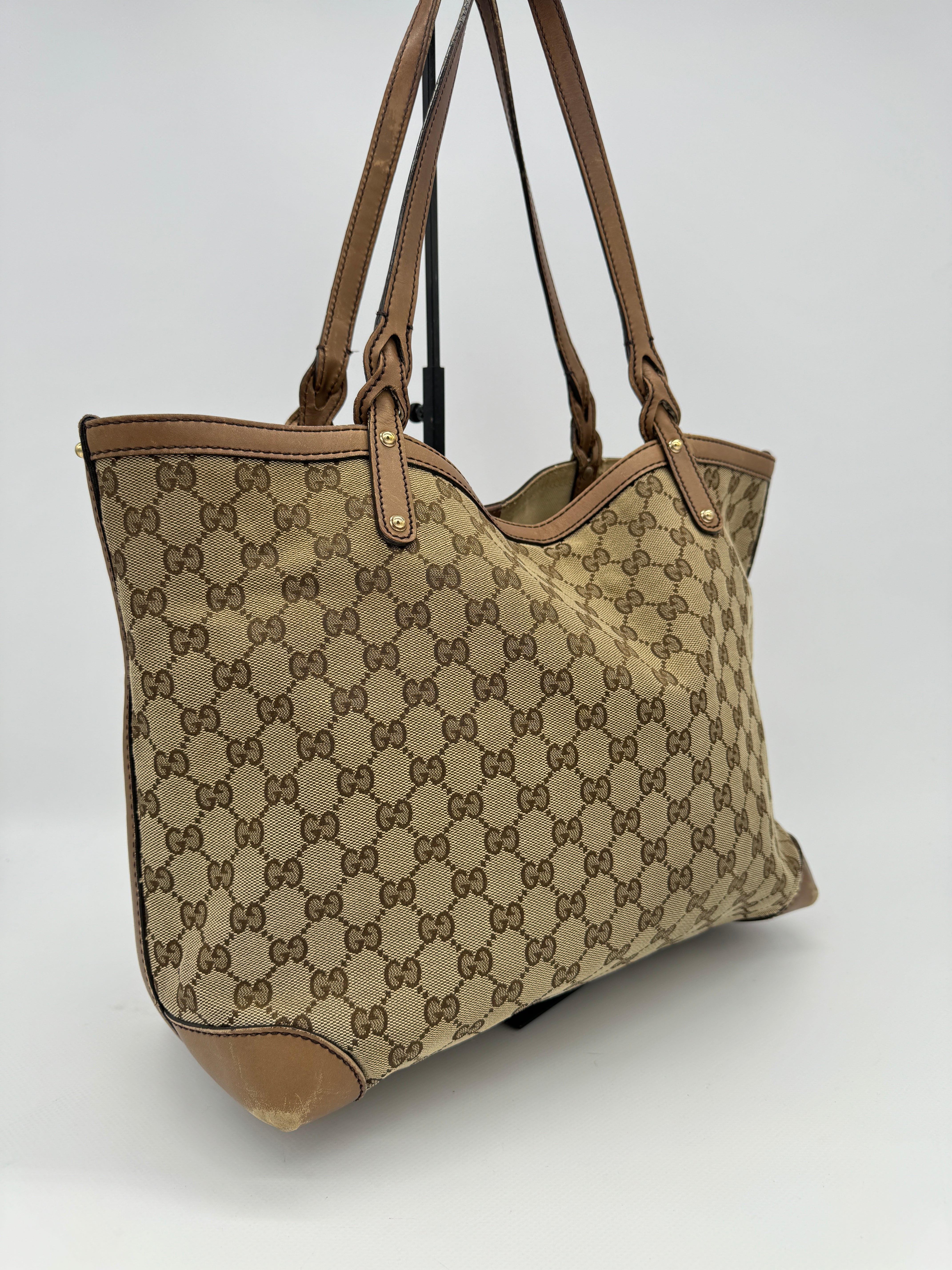 Gucci Craft Canvas Tote Bag