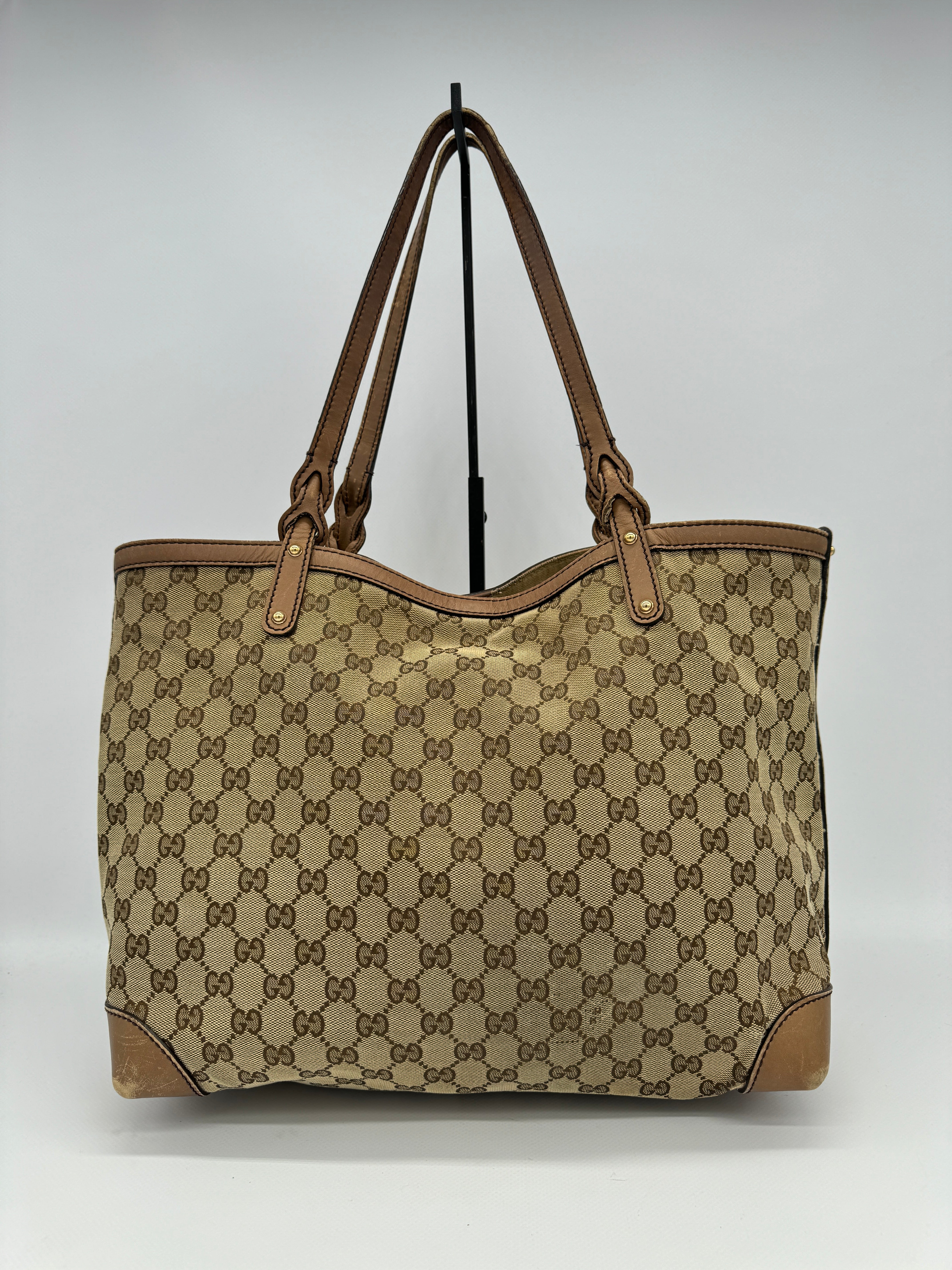 Gucci Craft Canvas Tote Bag