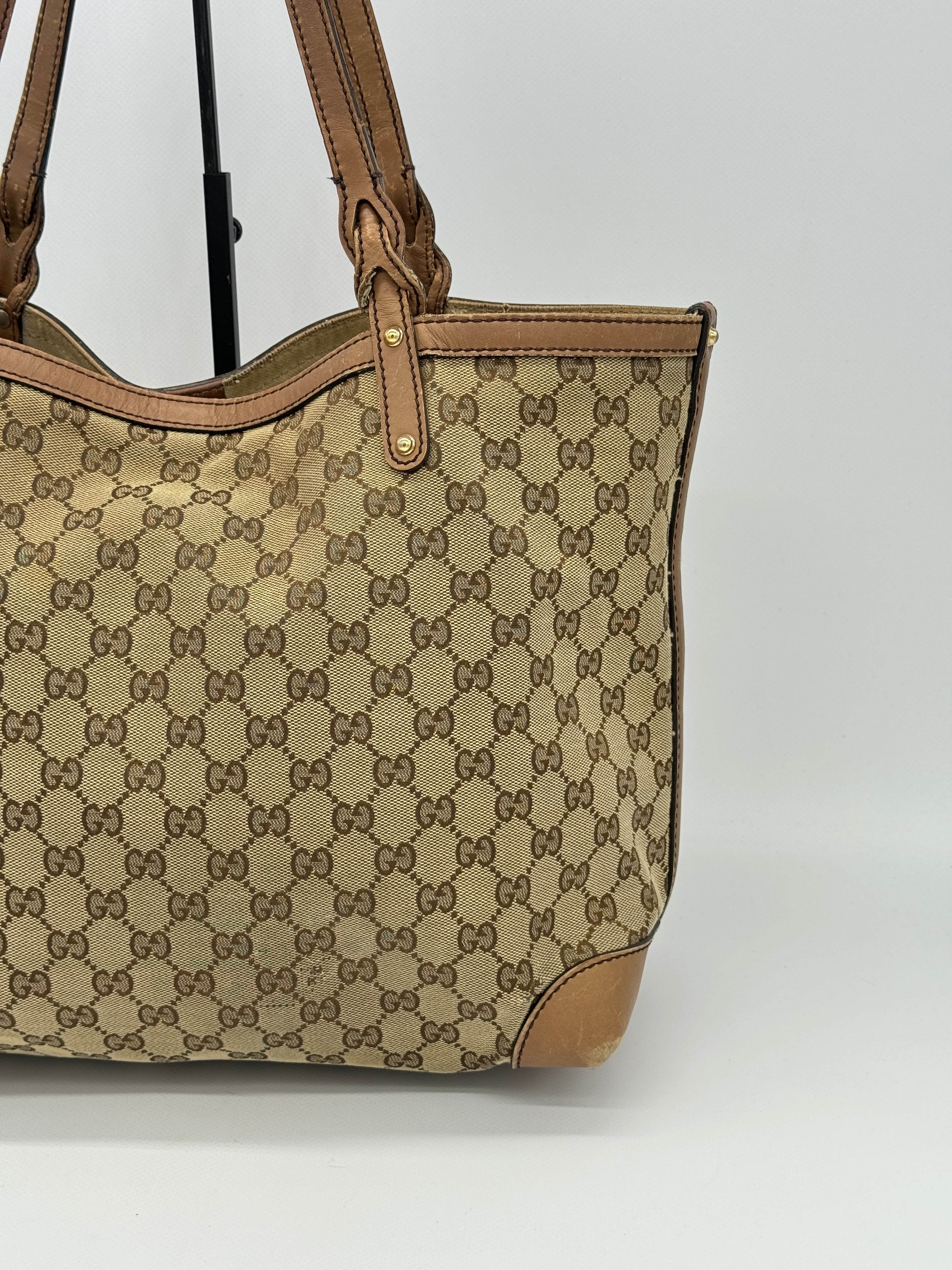 Gucci Craft Canvas Tote Bag