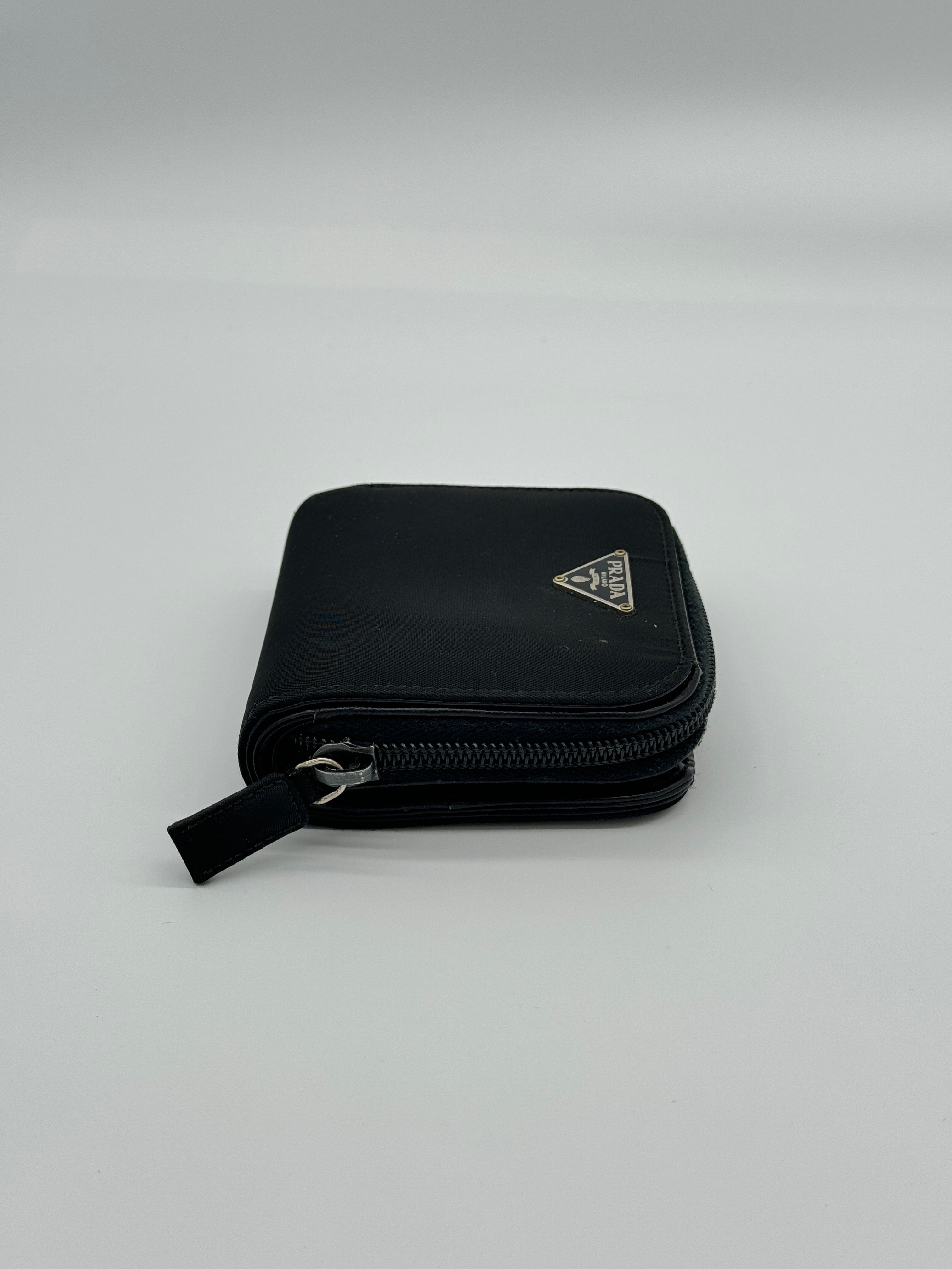 Prada nylon outlet wallet