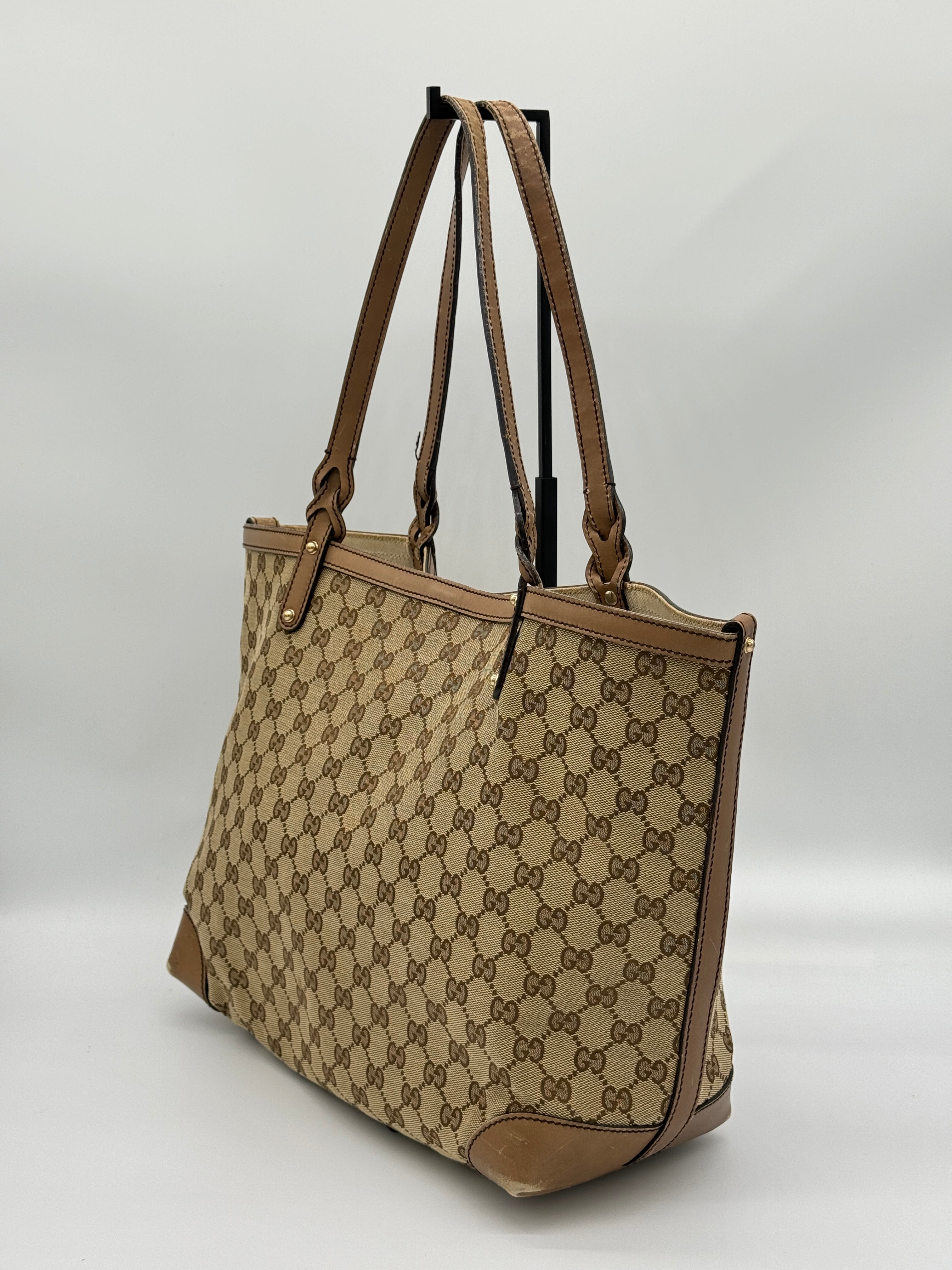 Gucci Craft Canvas Tote Bag