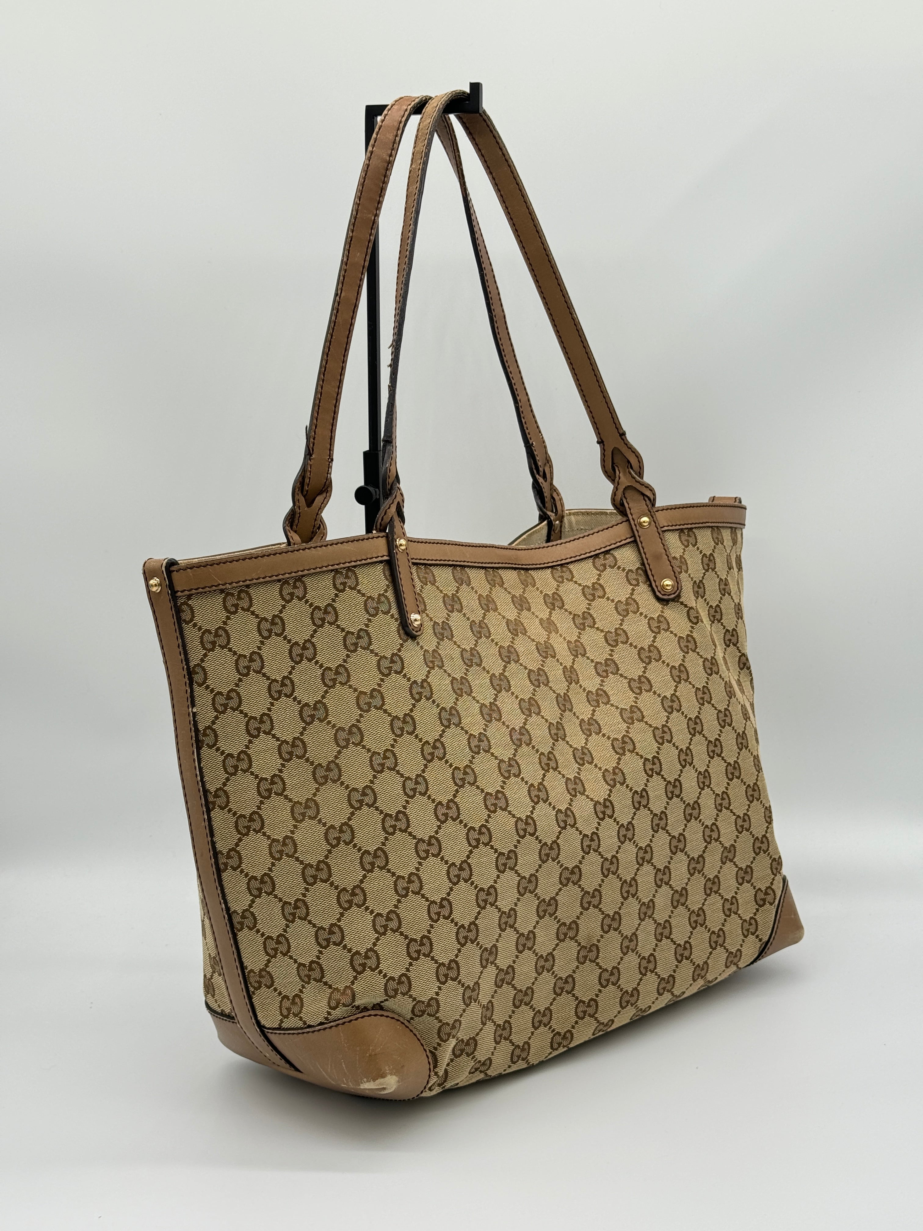 Gucci Craft Canvas Tote Bag