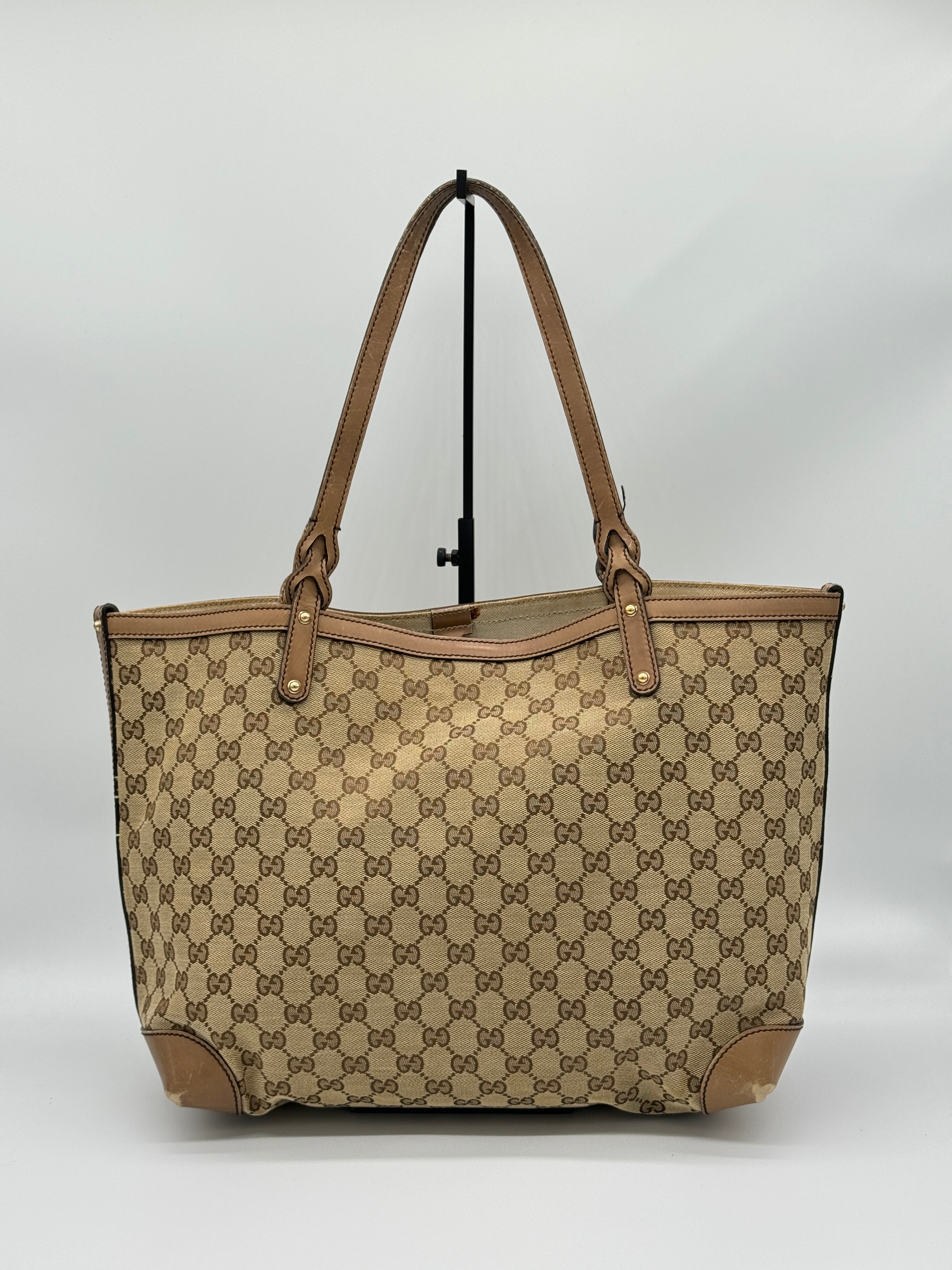 Gucci Craft Canvas Tote Bag