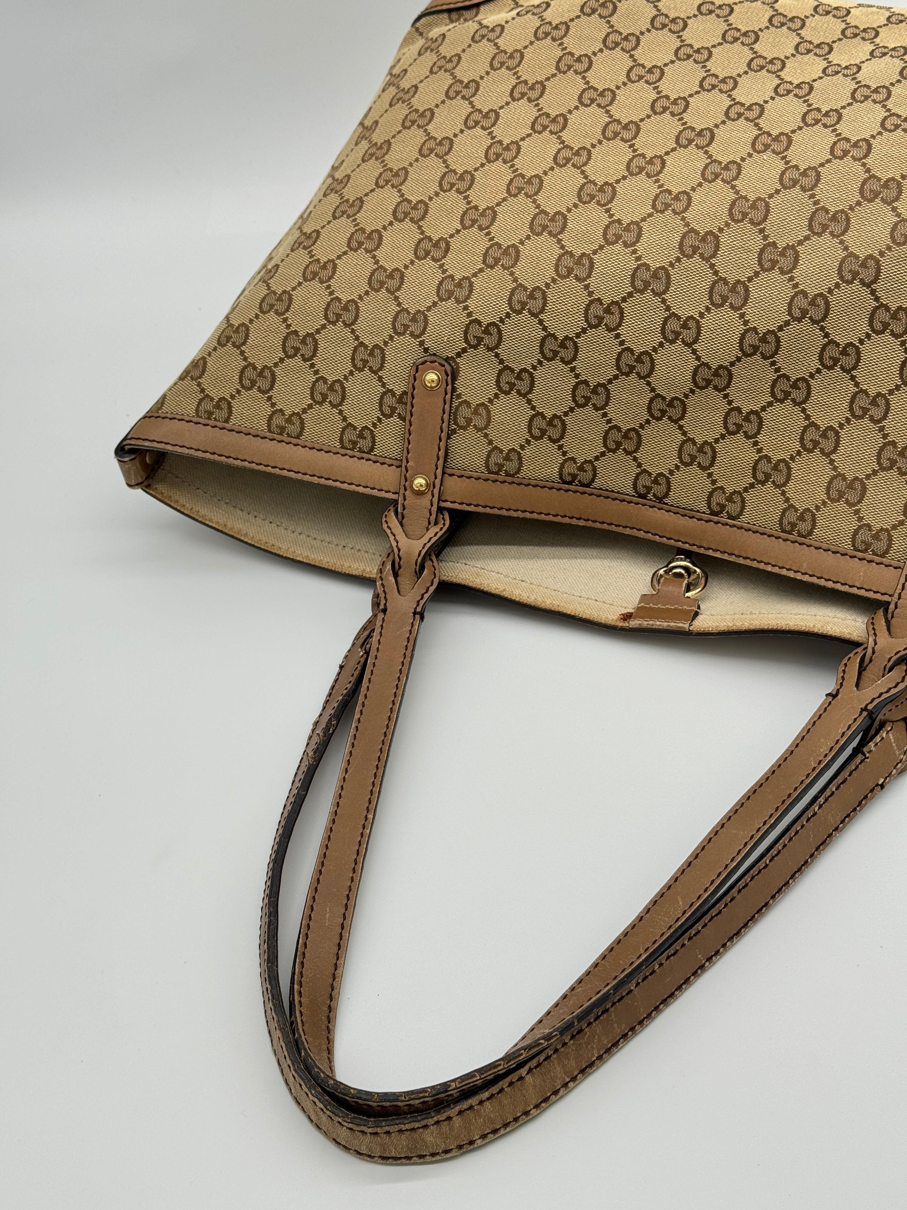 Gucci Craft Canvas Tote Bag