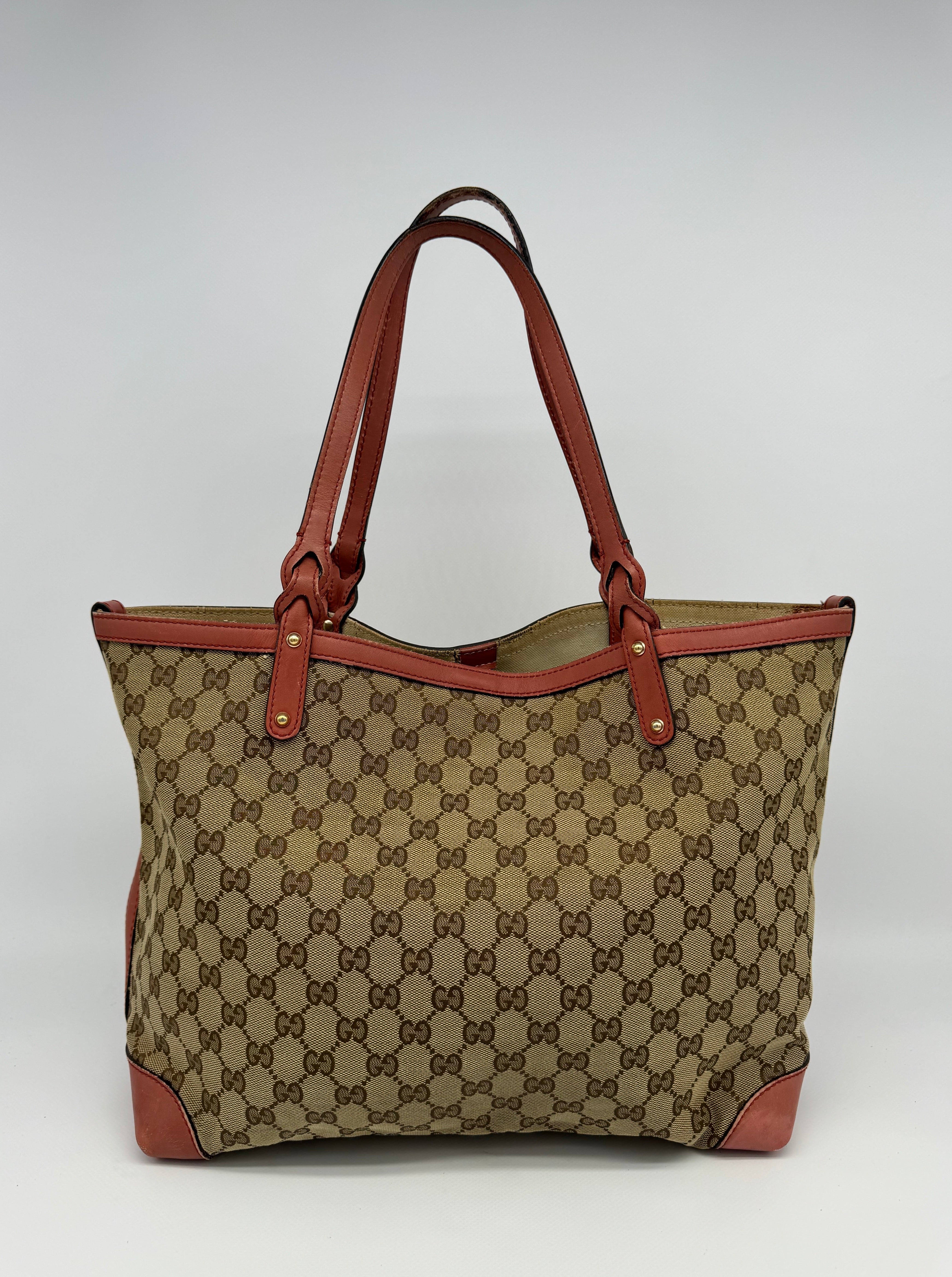 Gucci Craft Canvas Tote Bag