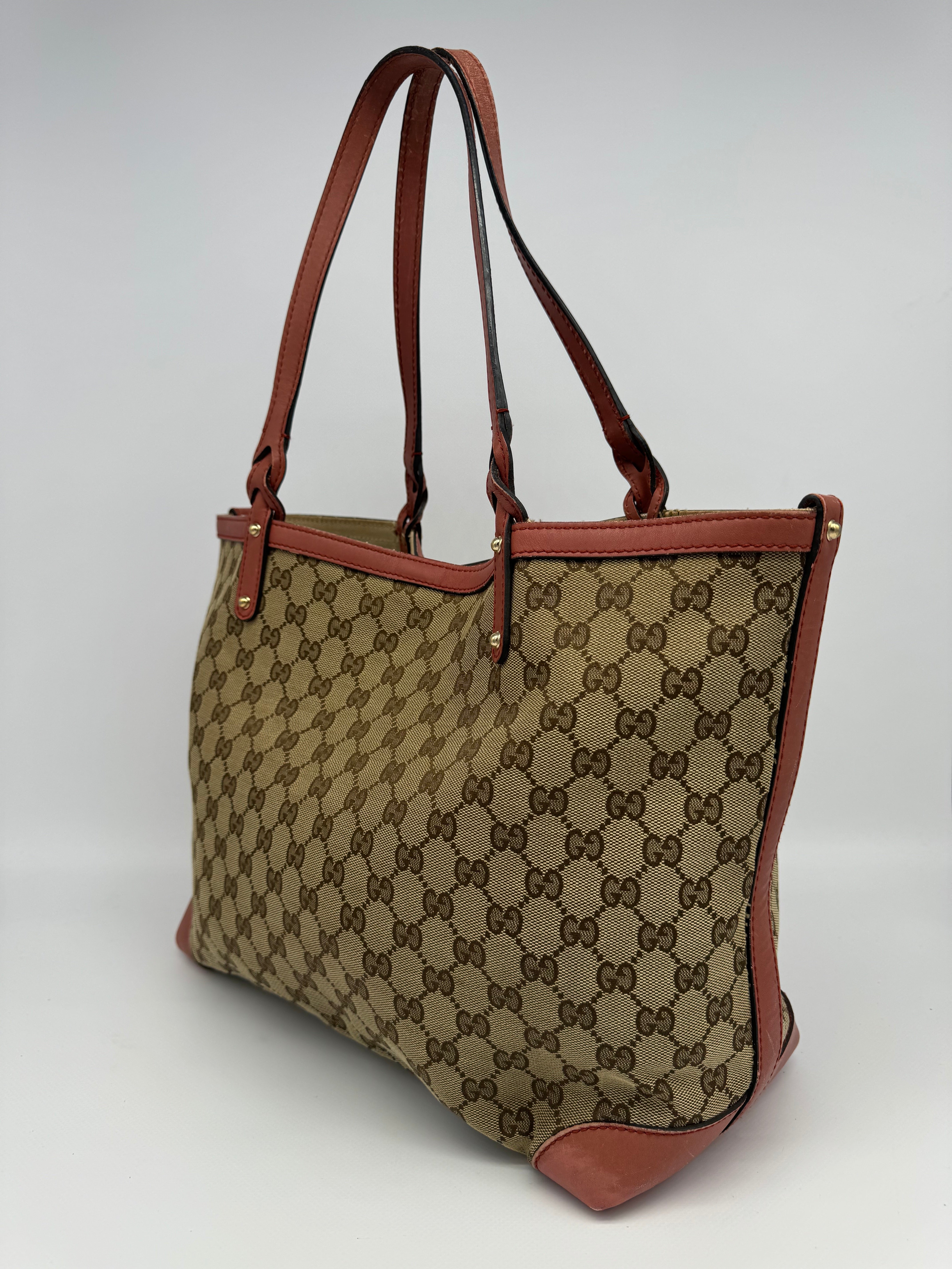 Gucci Craft Canvas Tote Bag