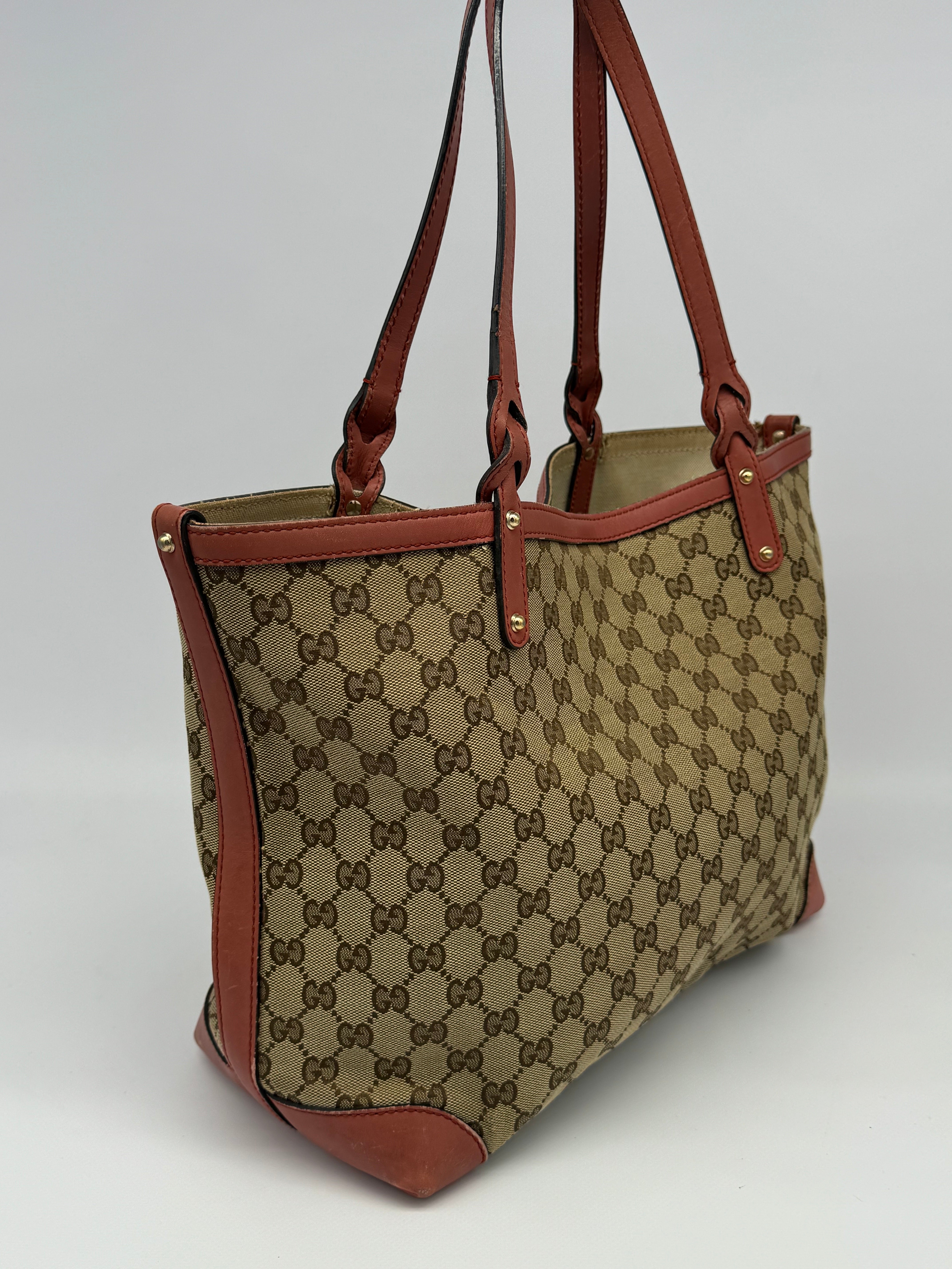 Gucci Craft Canvas Tote Bag