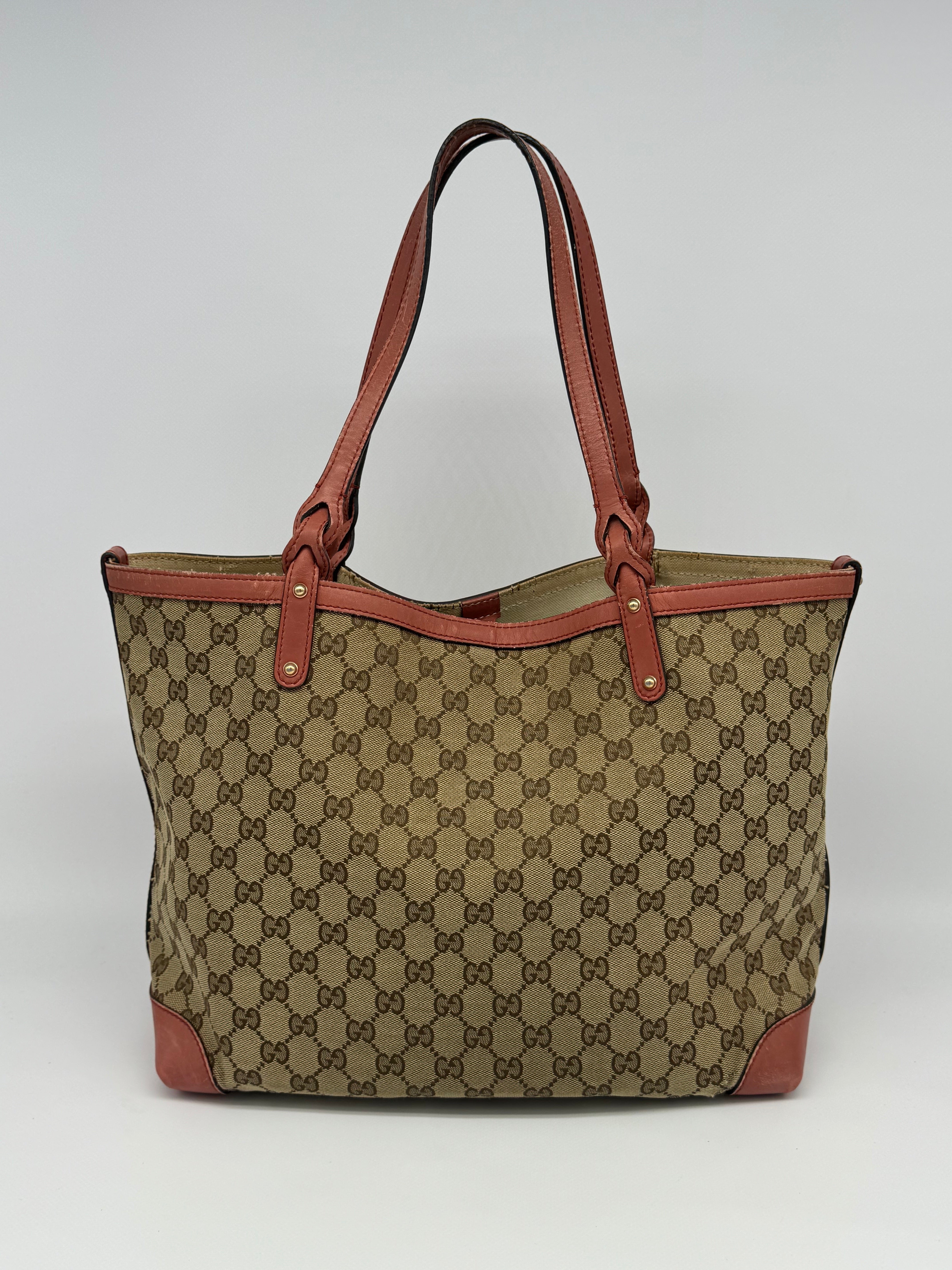 Gucci Craft Canvas Tote Bag