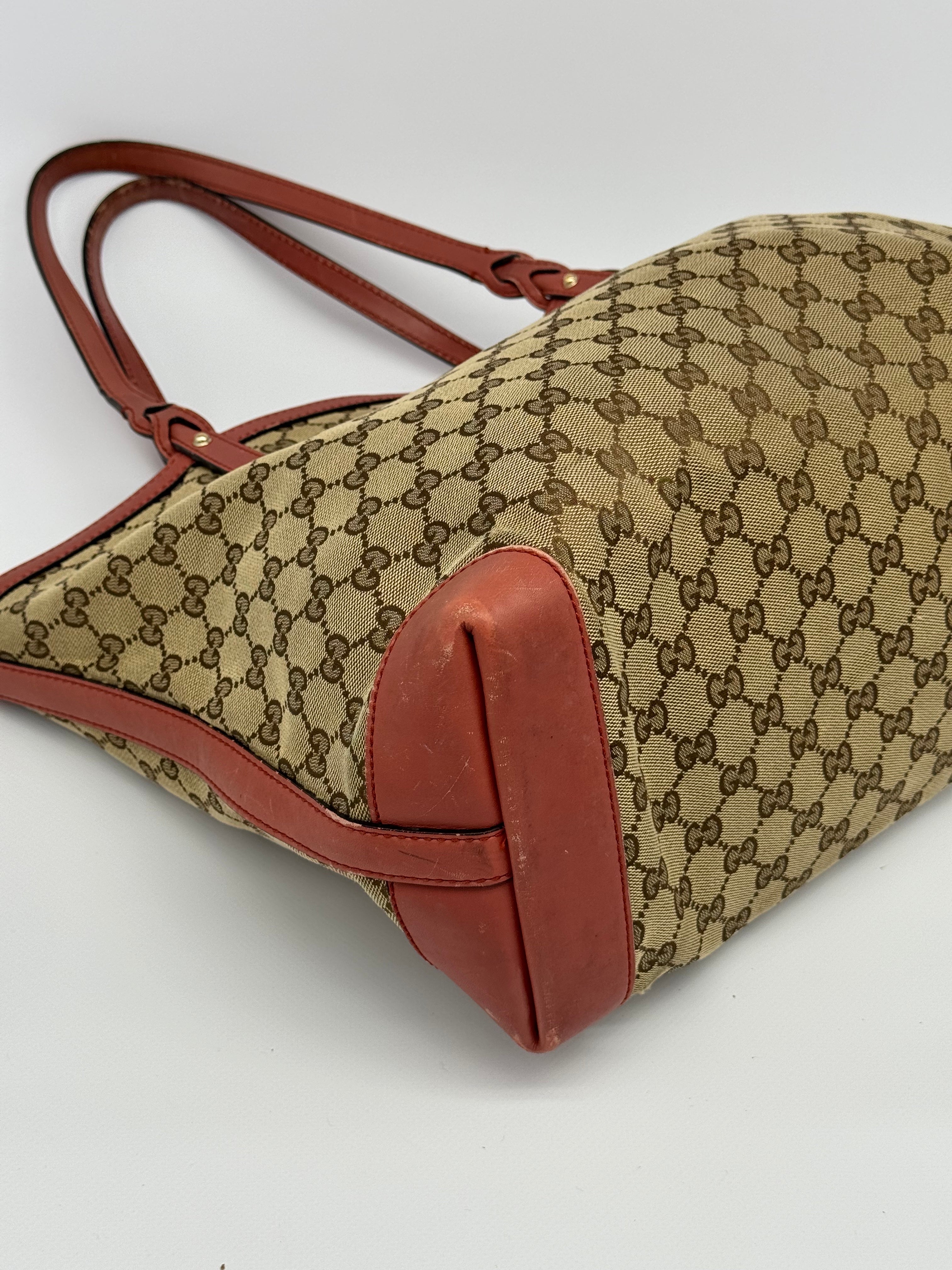 Gucci Craft Canvas Tote Bag