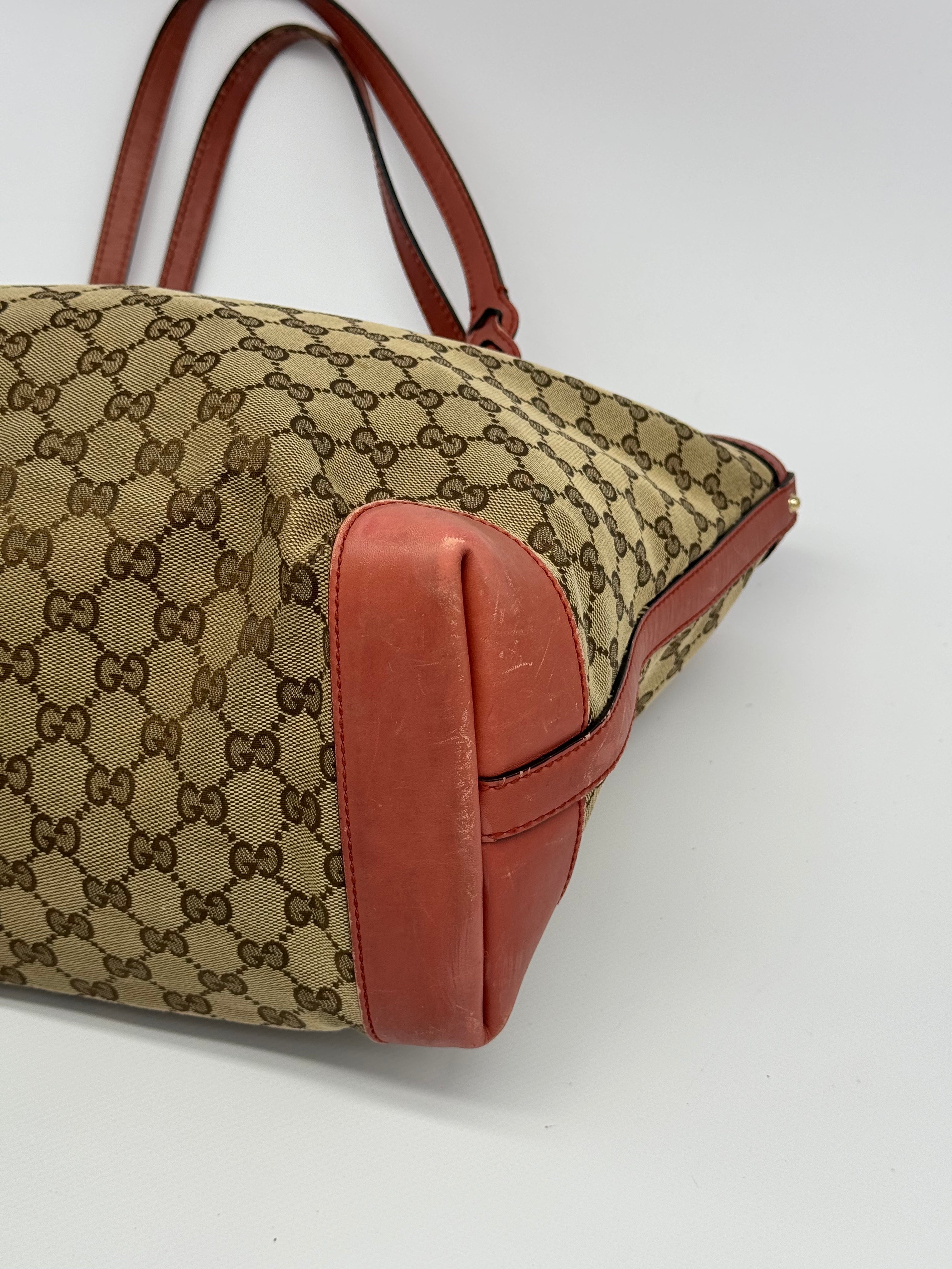 Gucci Craft Canvas Tote Bag