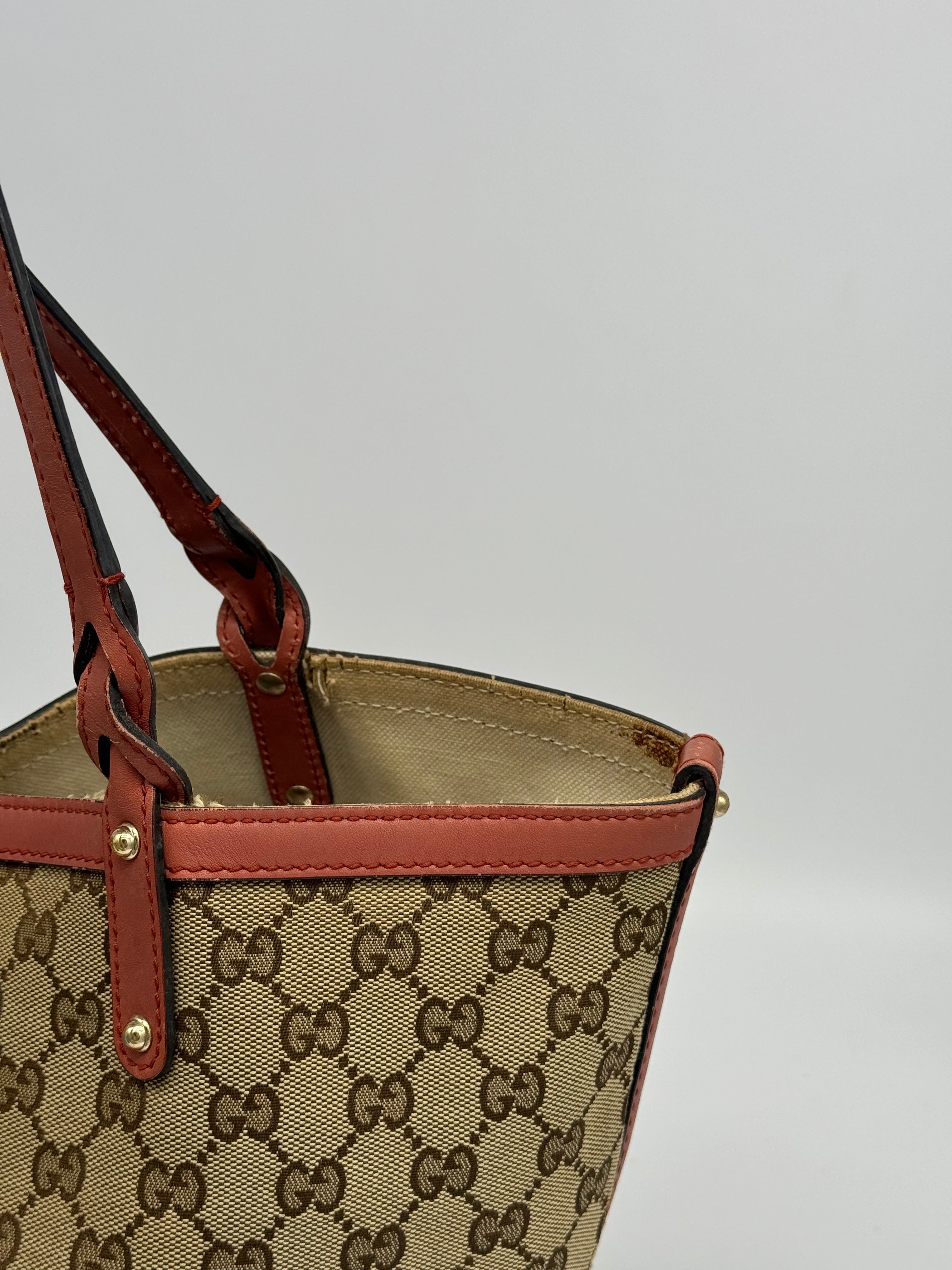 Gucci Craft Canvas Tote Bag