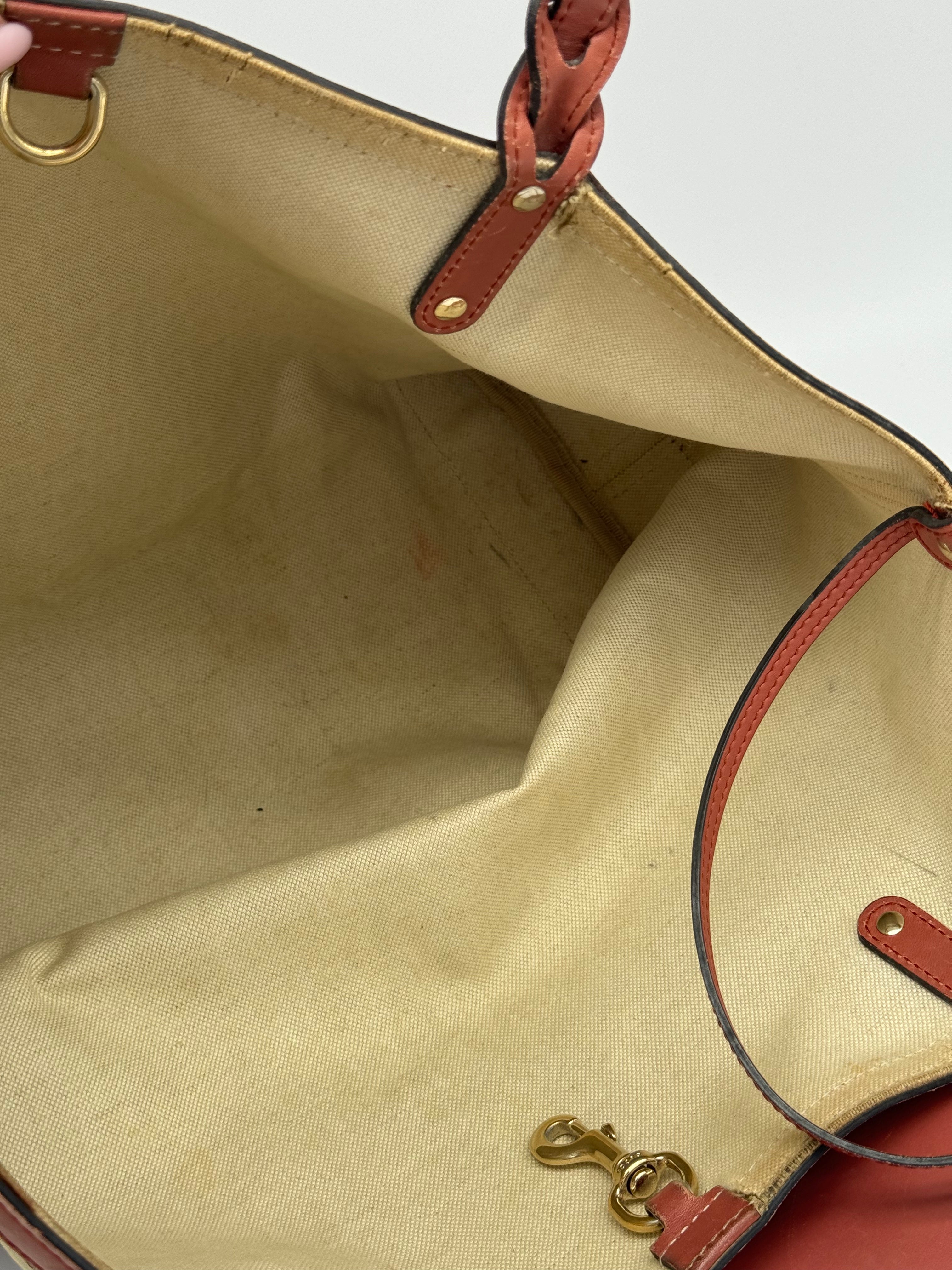 Gucci Craft Canvas Tote Bag