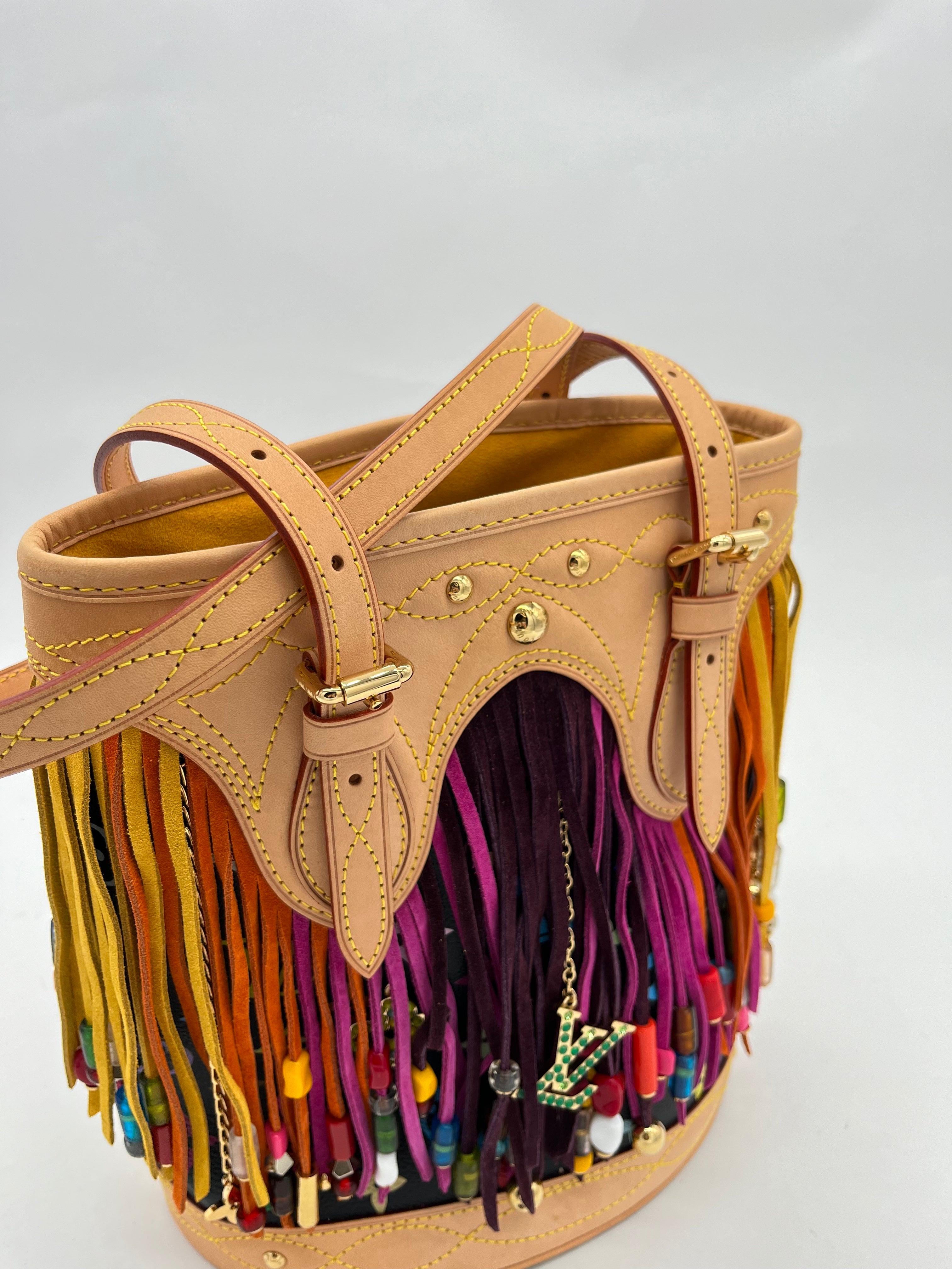 Louis Vuitton Fringe Multicolor Bucket