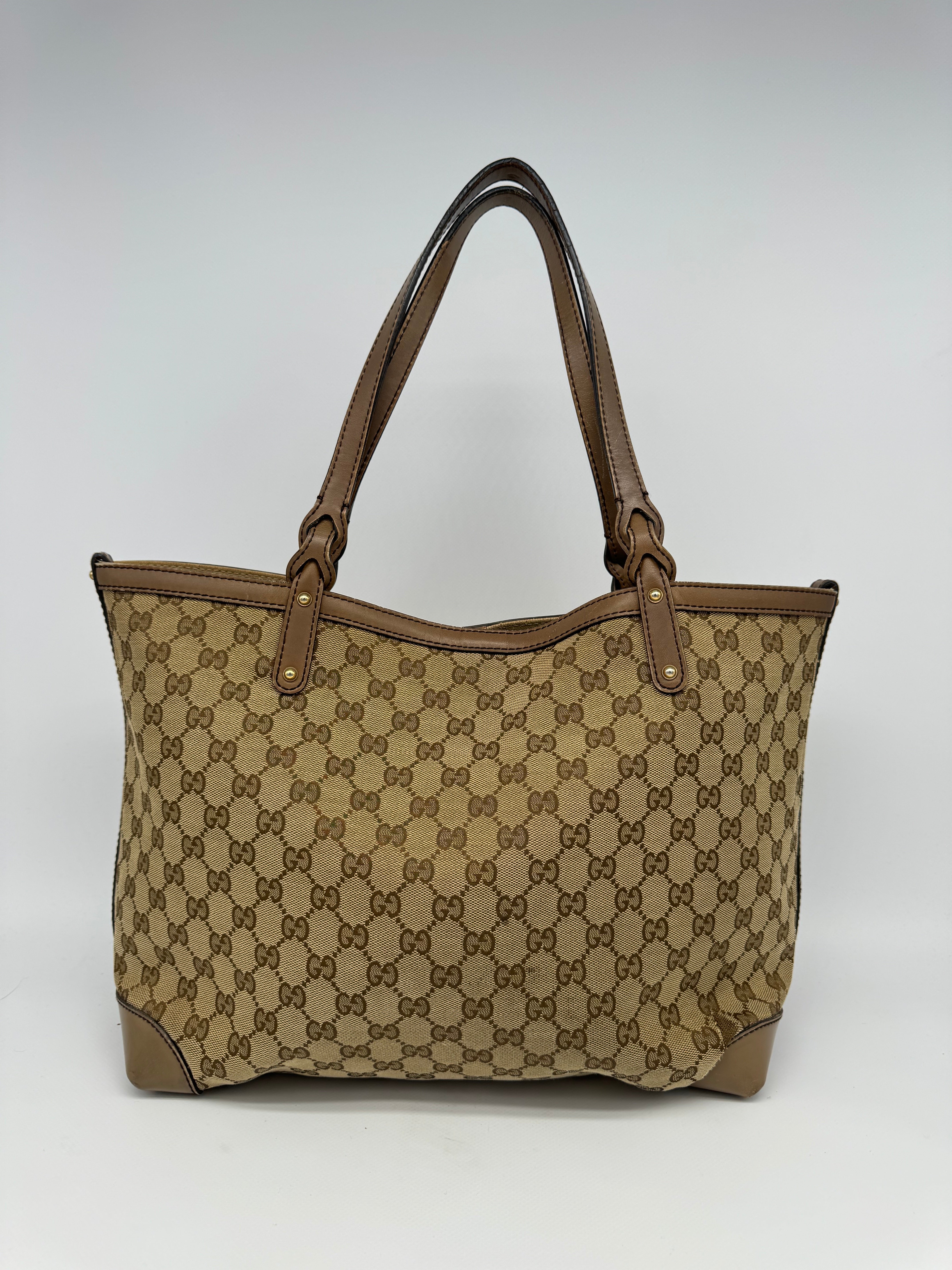 Gucci Craft Canvas Tote Bag