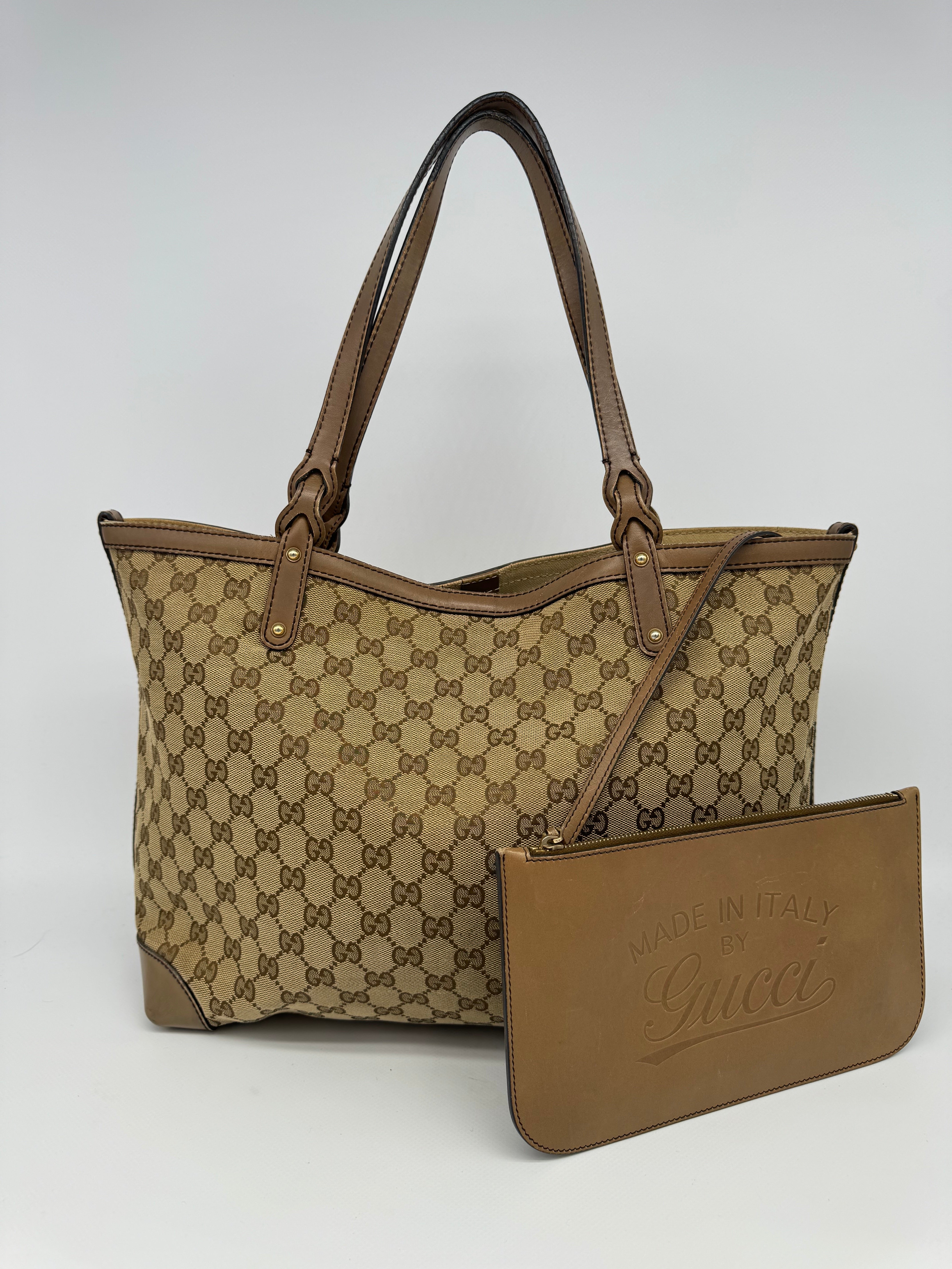 Gucci Craft Canvas Tote Bag