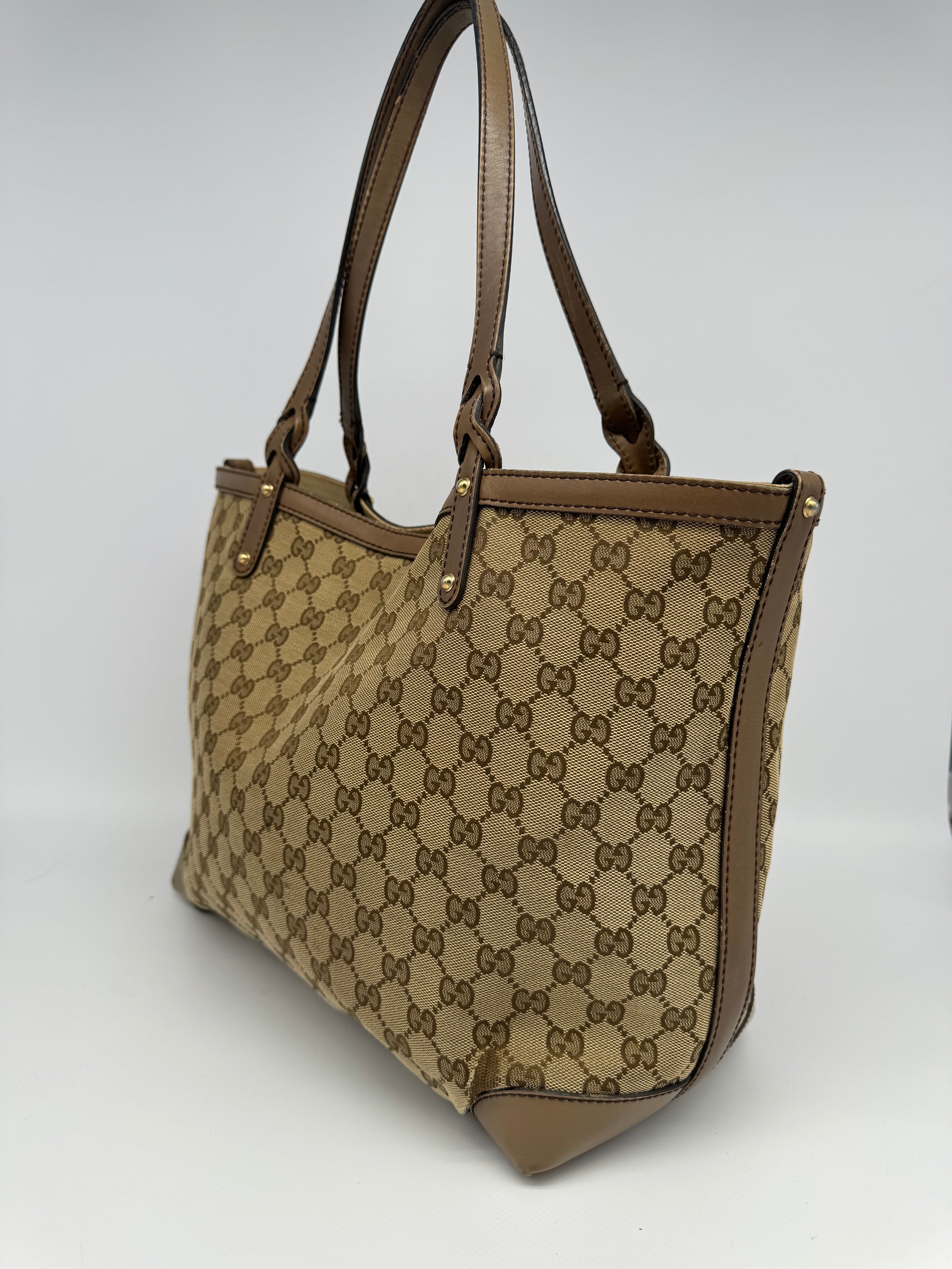 Gucci Craft Canvas Tote Bag