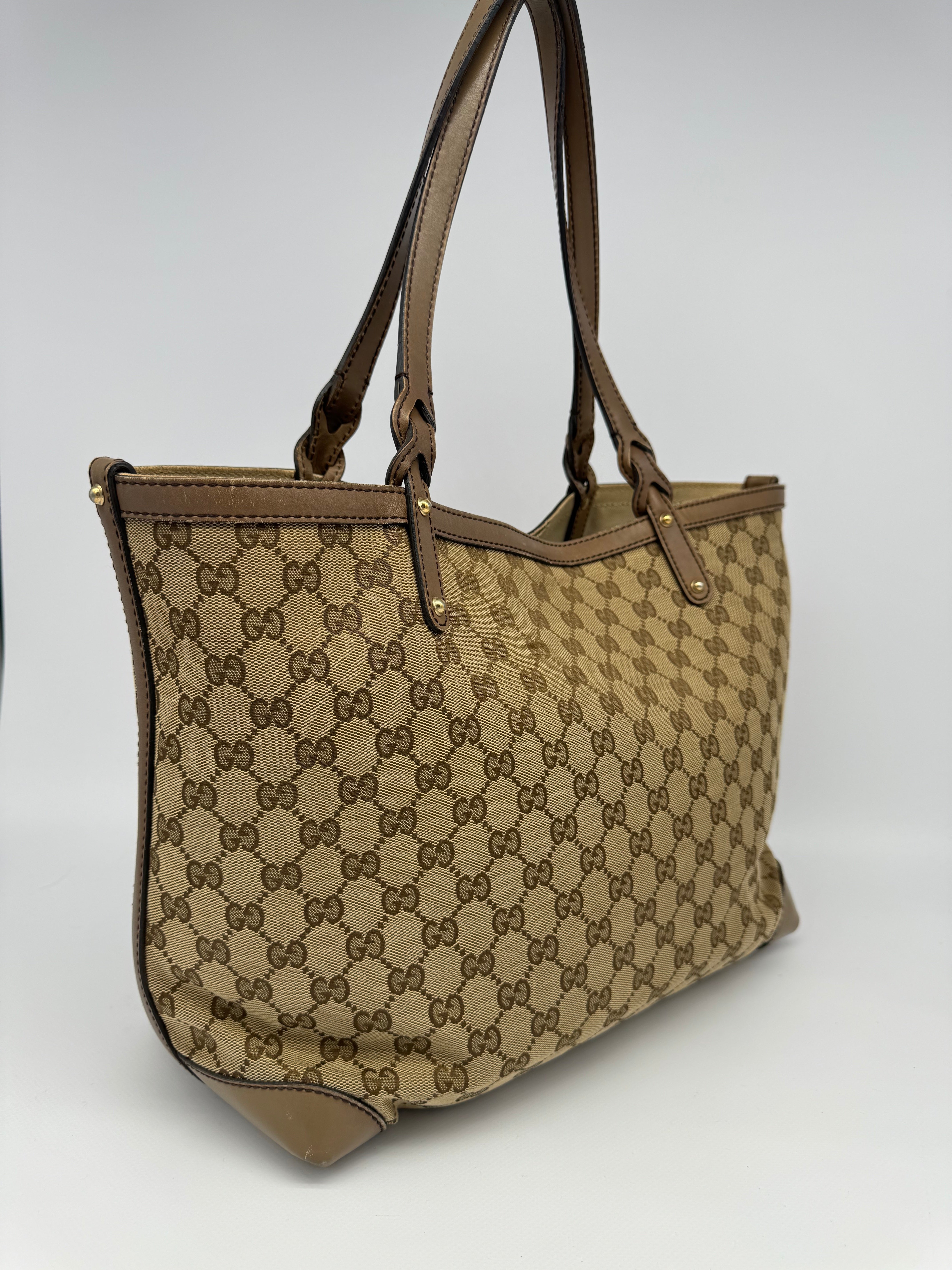 Gucci Craft Canvas Tote Bag