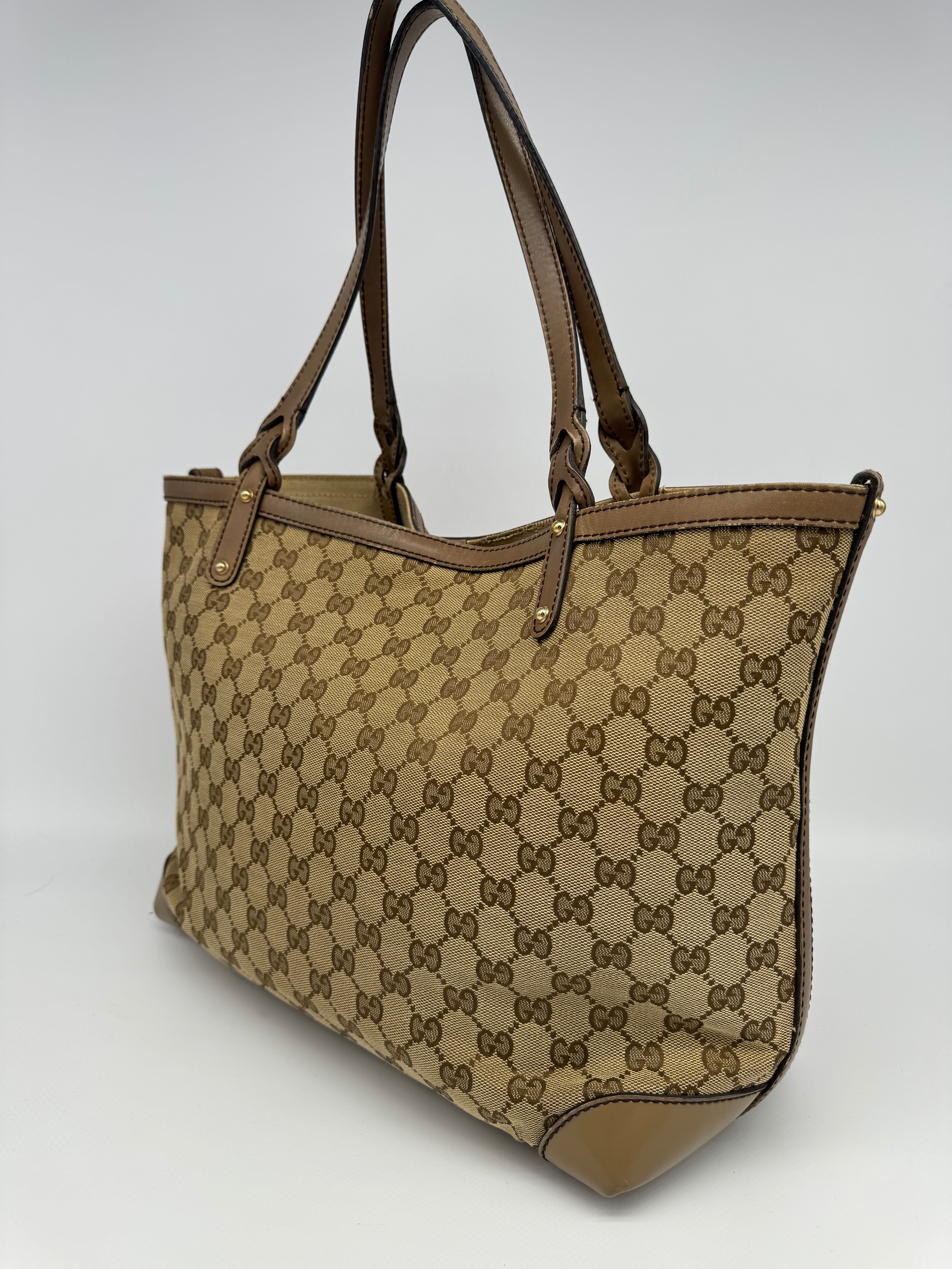 Gucci Craft Canvas Tote Bag