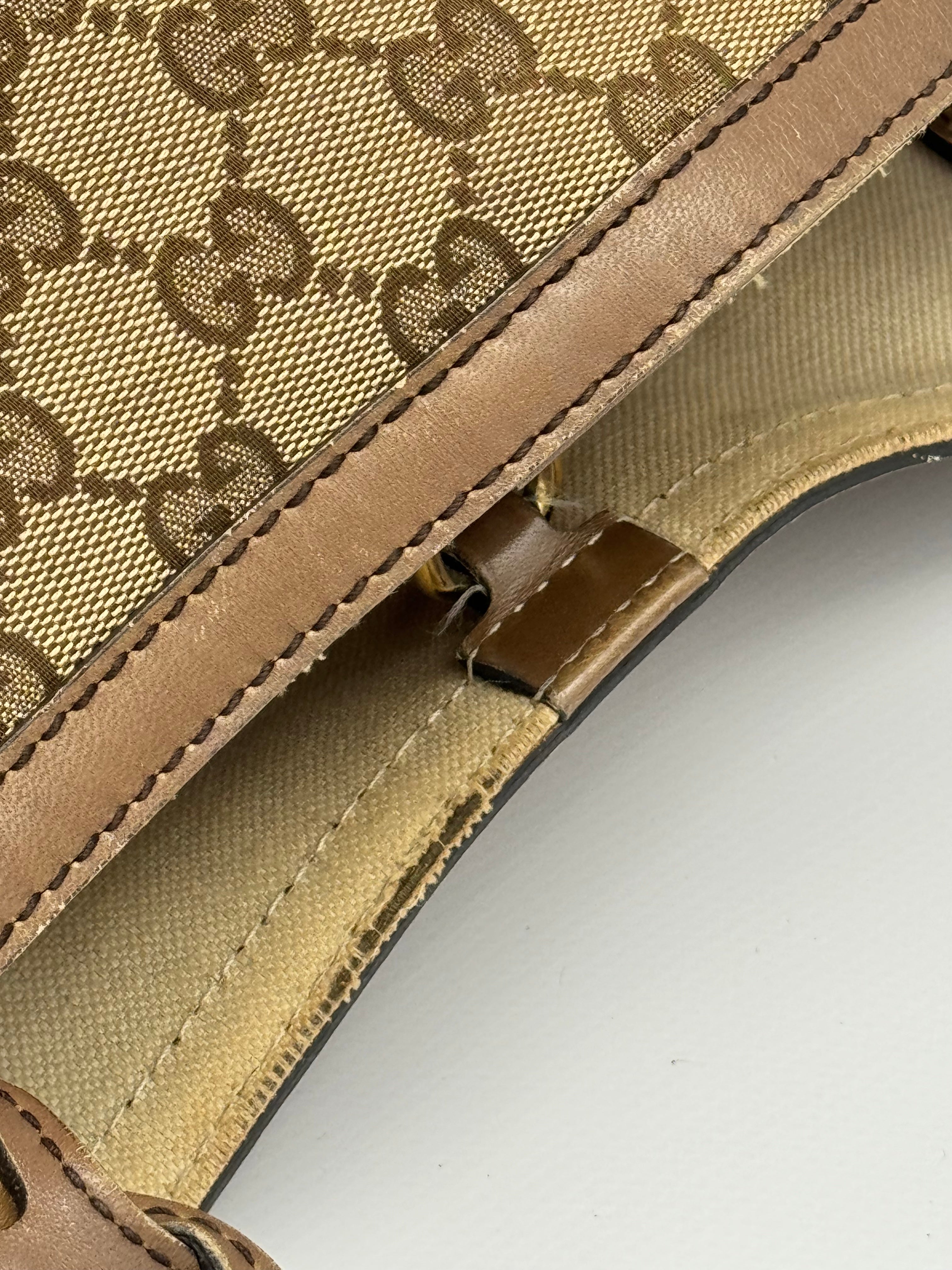 Gucci Craft Canvas Tote Bag