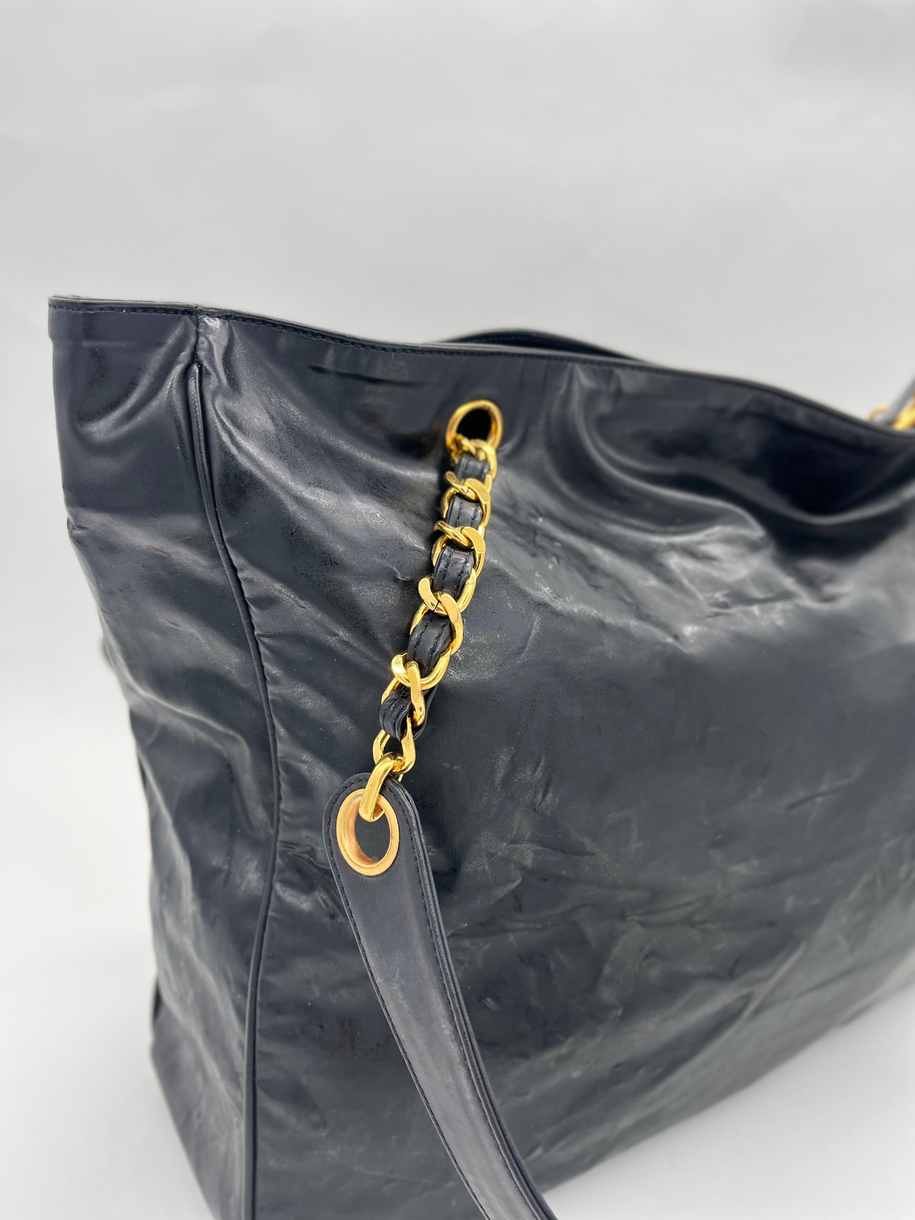 Chanel Patent Leather Shoulder Bag